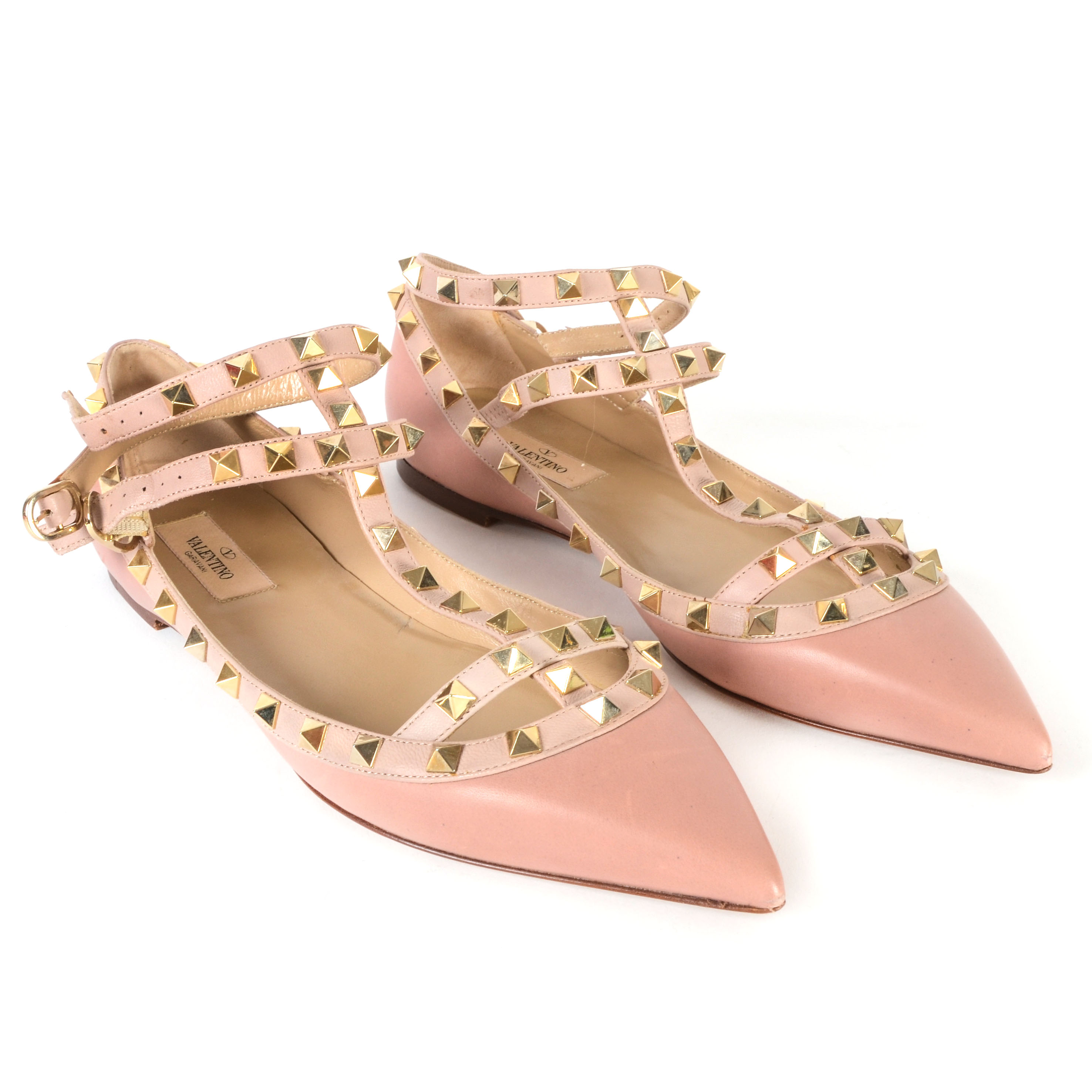 Valentino Rockstud Caged Ballerina Flats