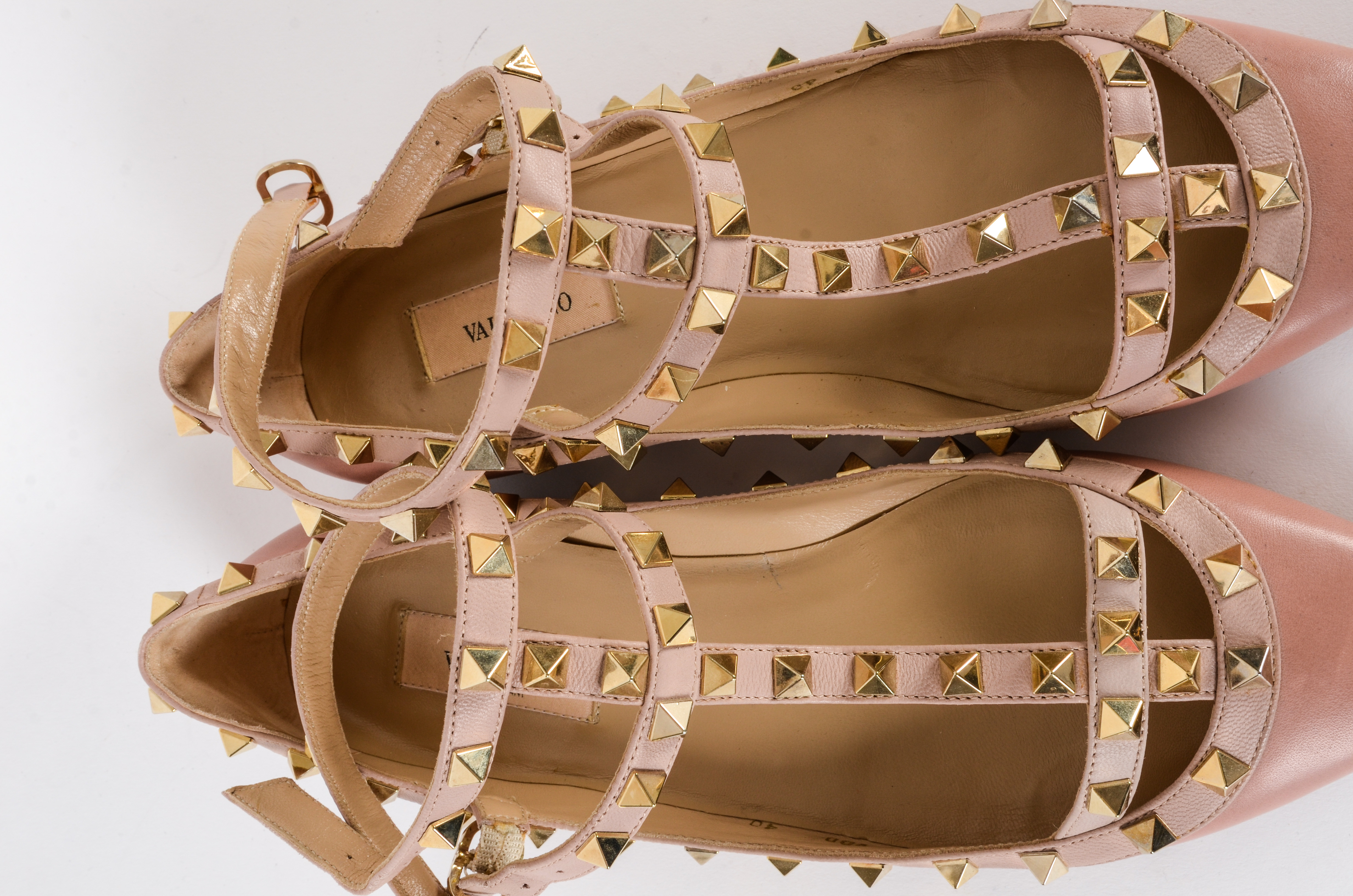 Valentino Rockstud Caged Ballerina Flats
