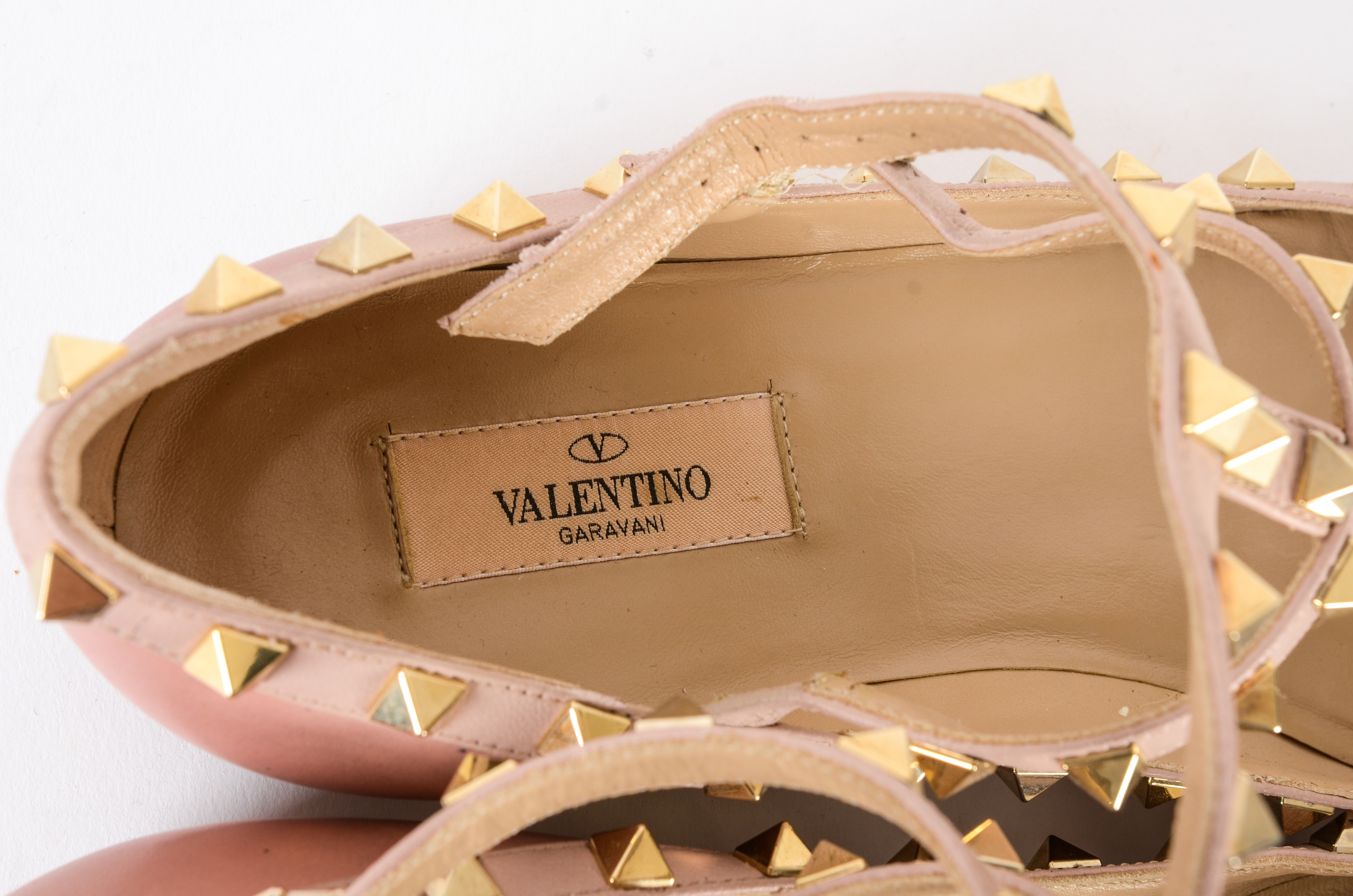 Valentino Rockstud Caged Ballerina Flats