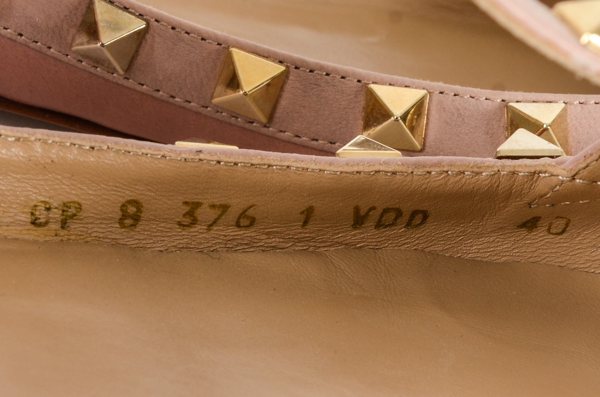 Valentino Rockstud Caged Ballerina Flats