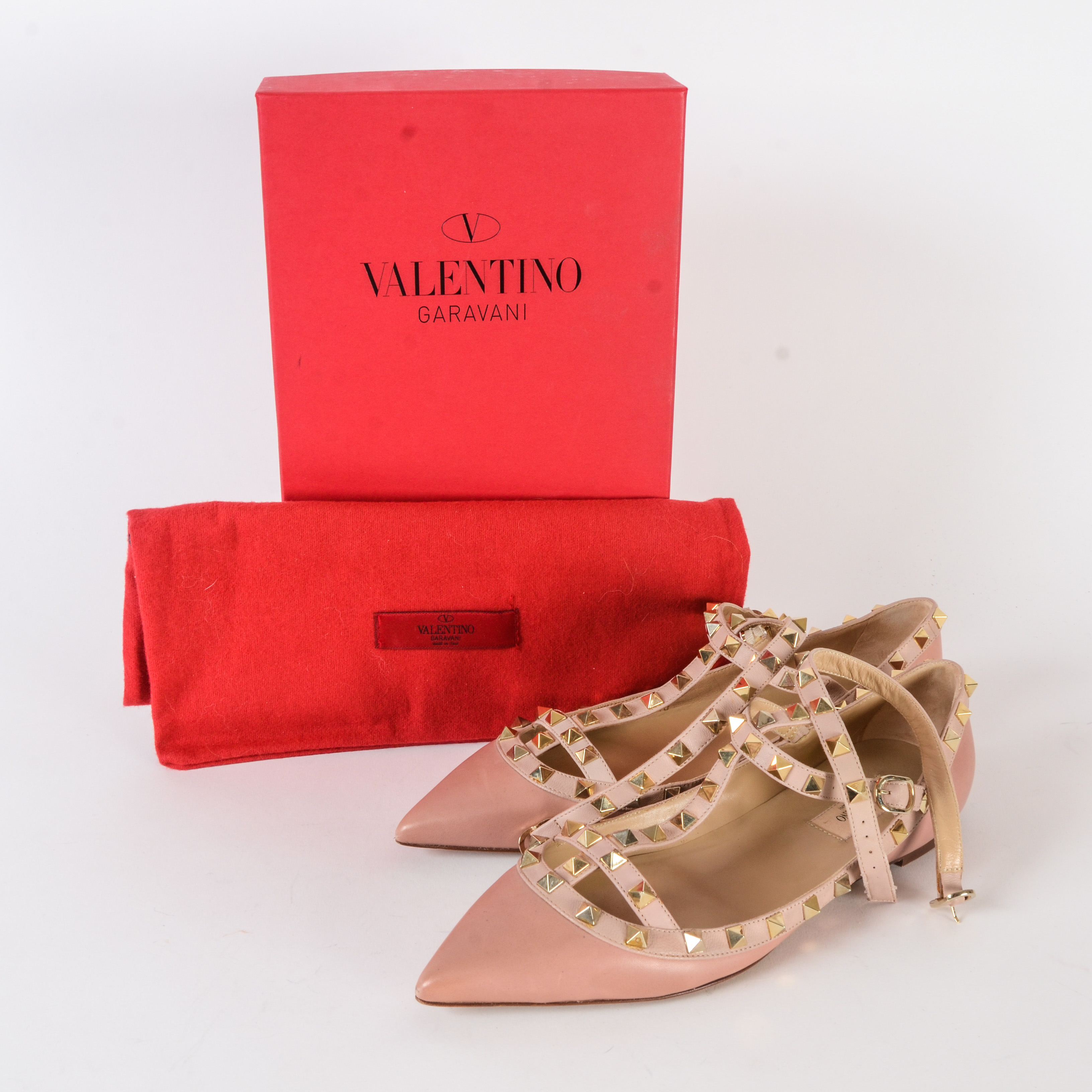 Valentino Rockstud Caged Ballerina Flats