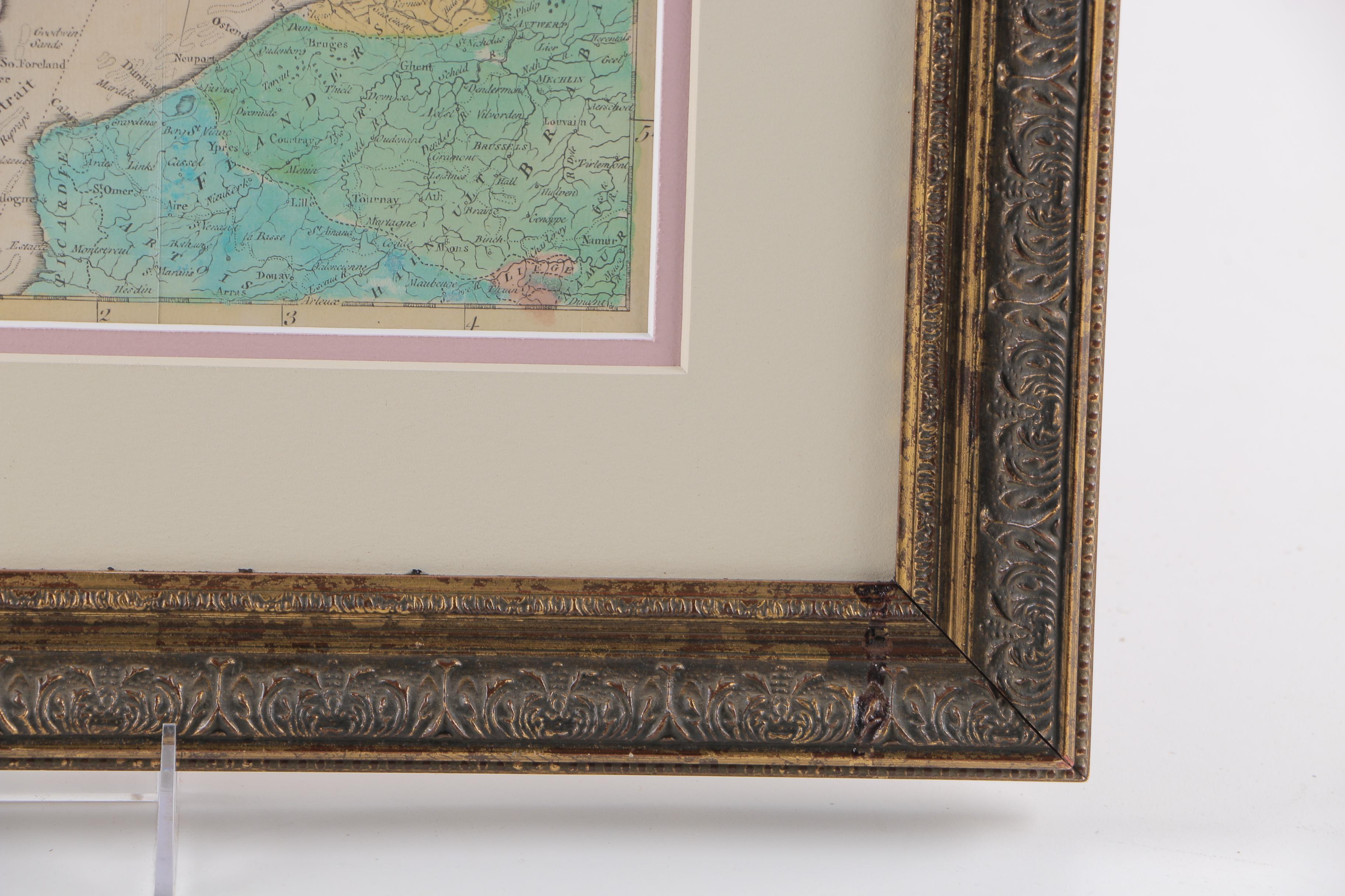 18th Century Engraved Map of England