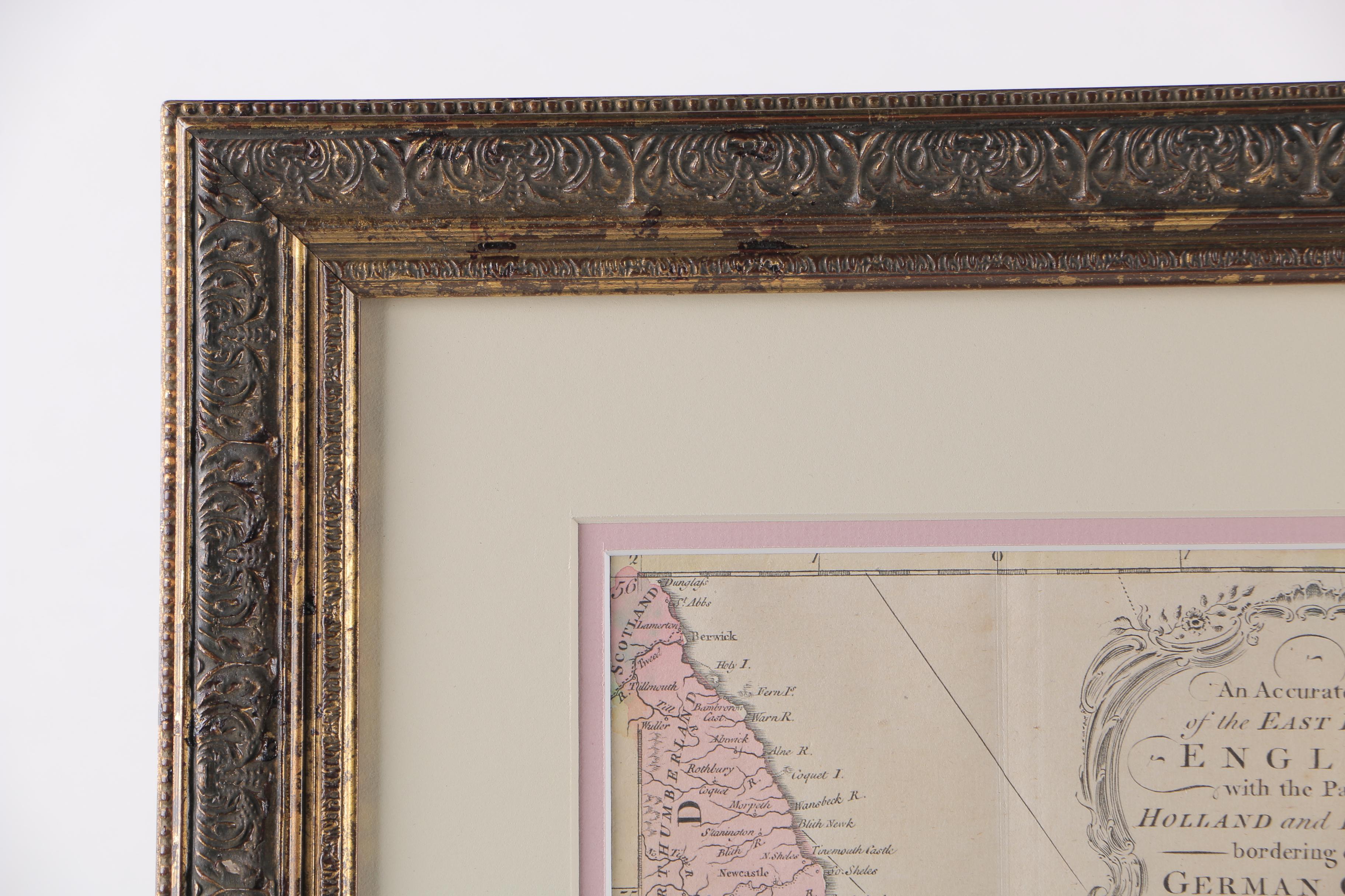 18th Century Engraved Map of England