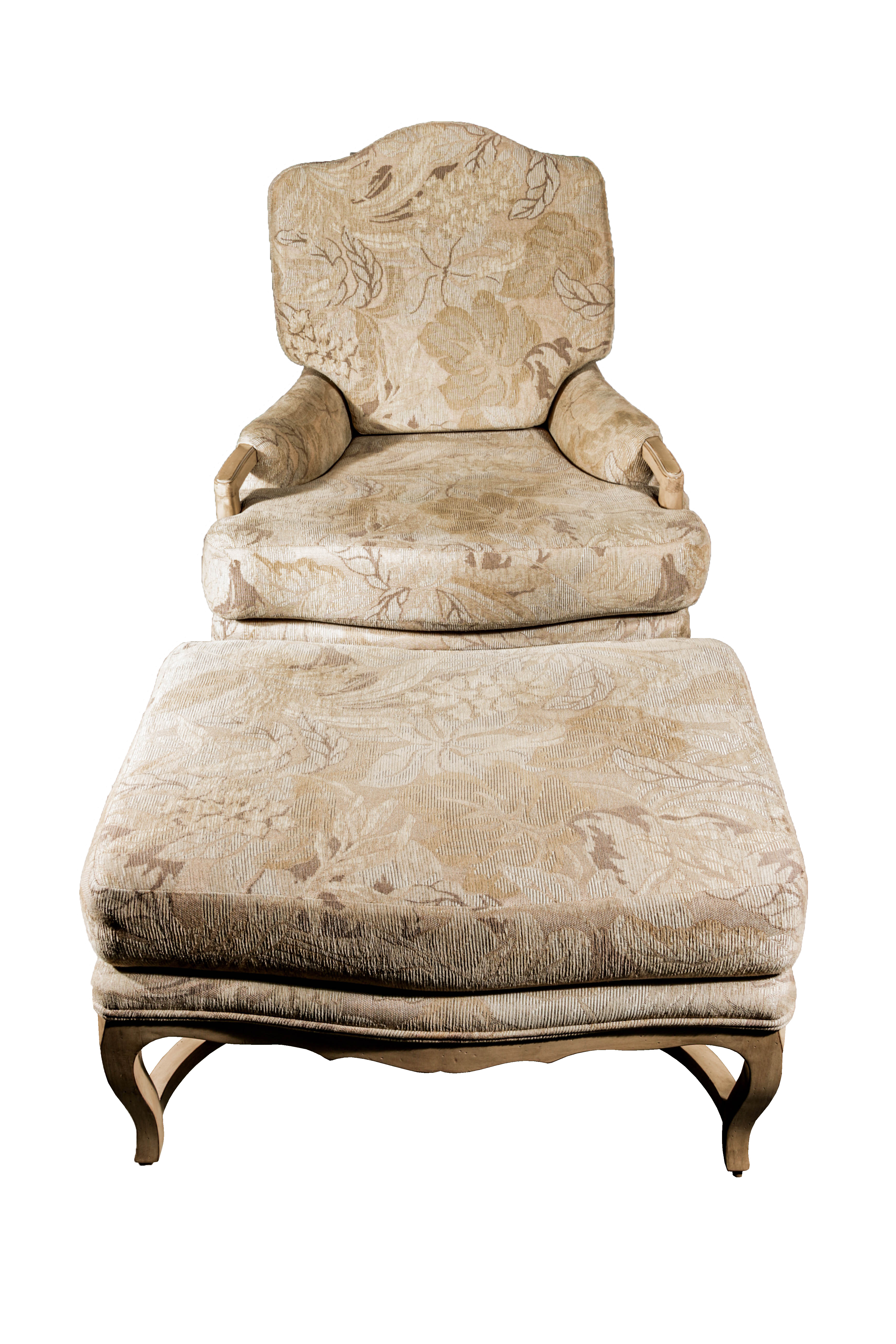 Cream Colored Bergere Chair