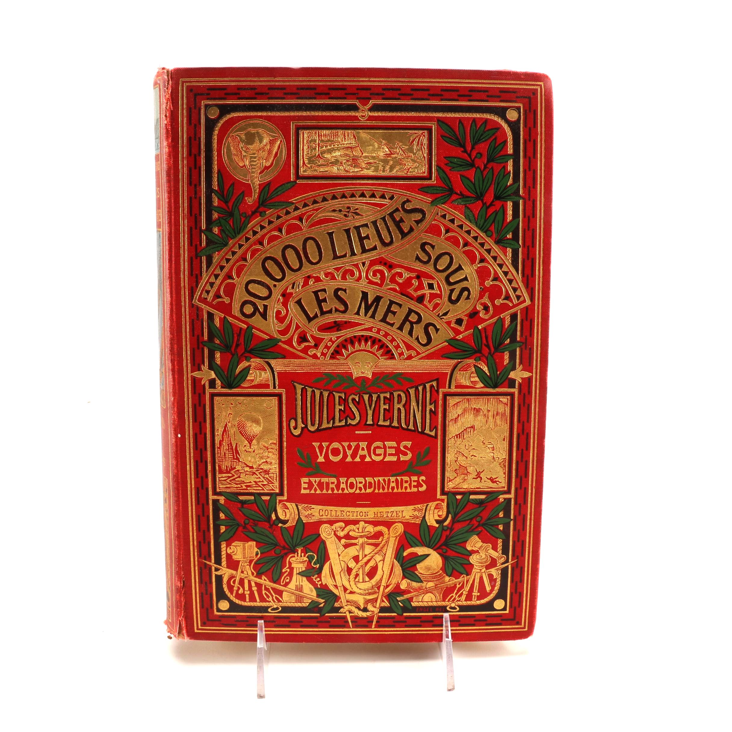 Antique Copy of "20,000 Leagues Under the Sea" in French