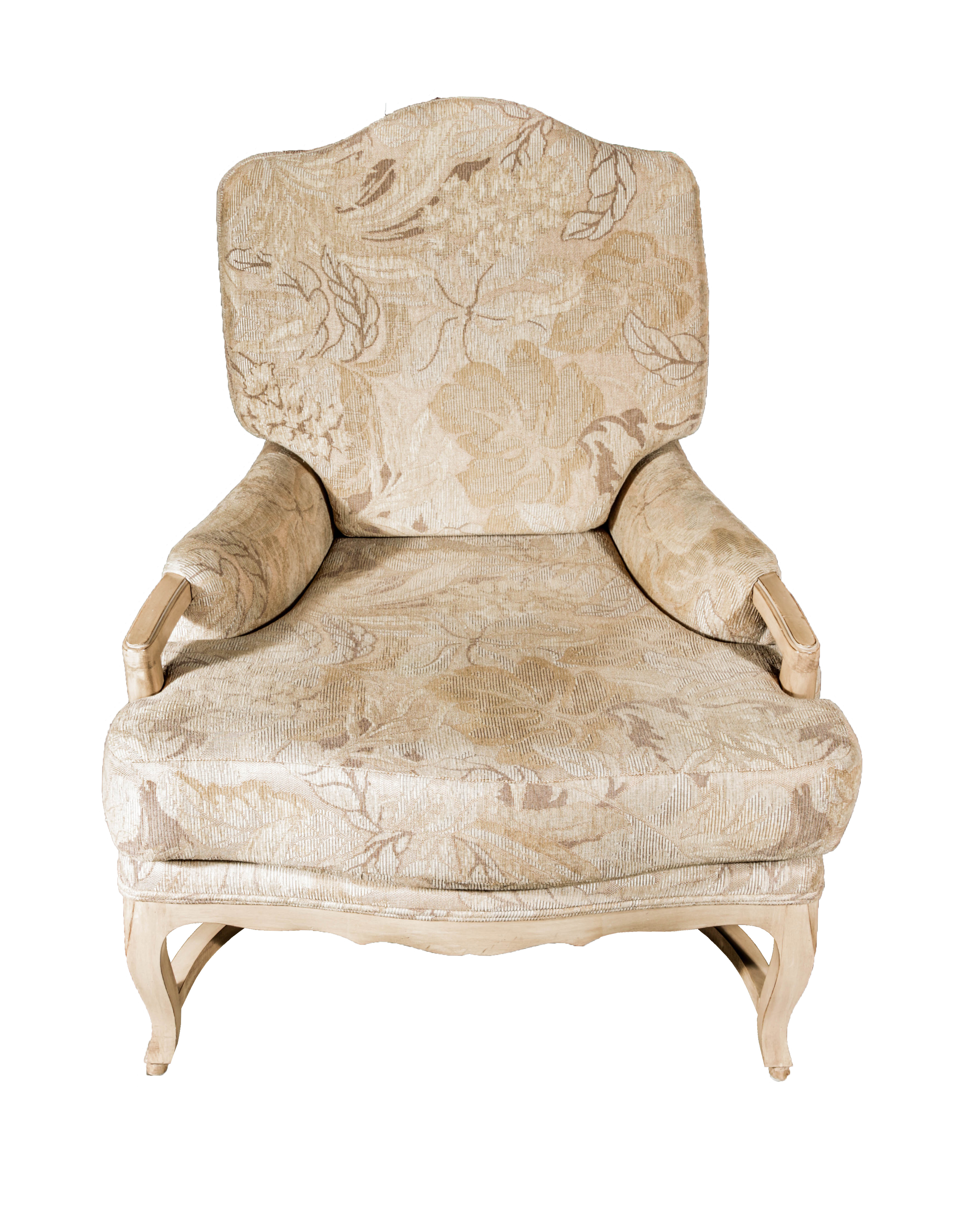 Cream Colored Bergere Chair