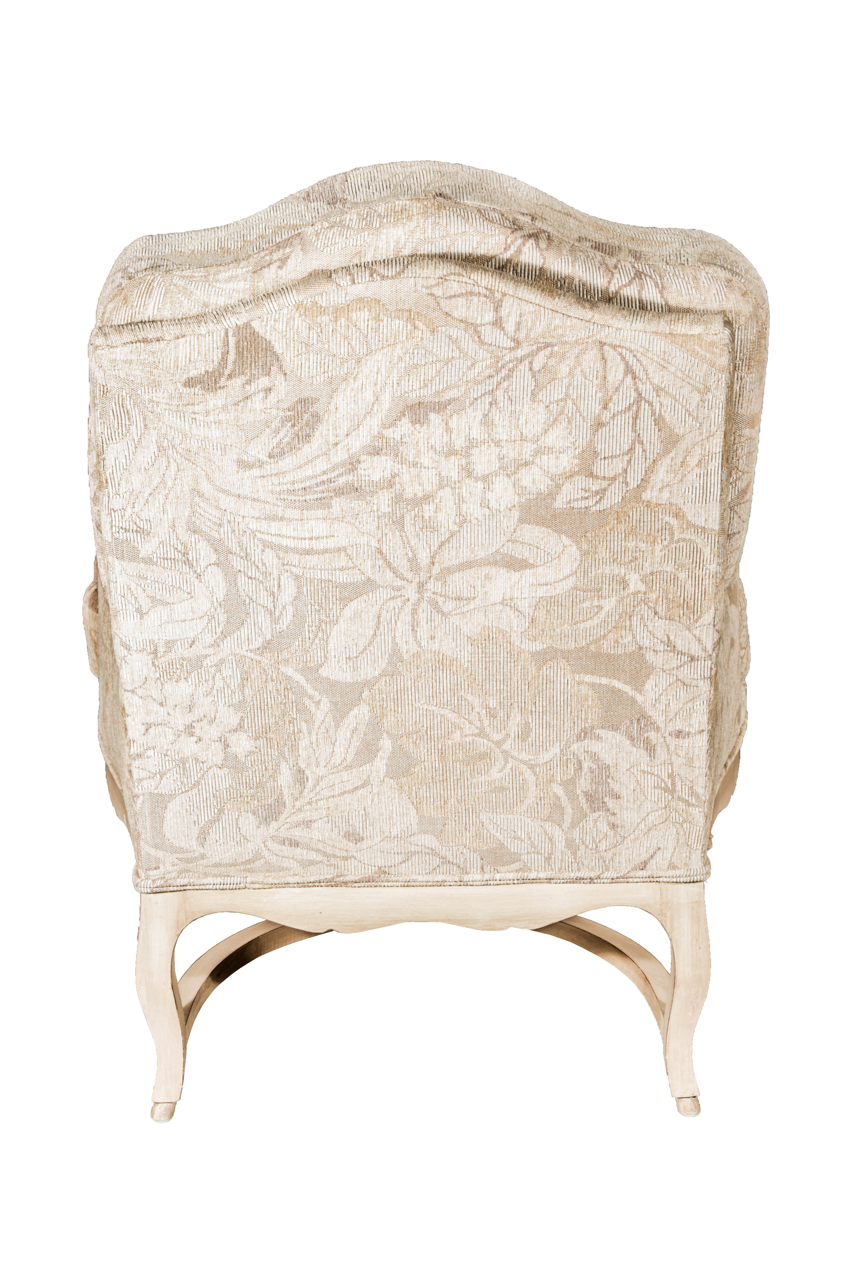 Cream Colored Bergere Chair