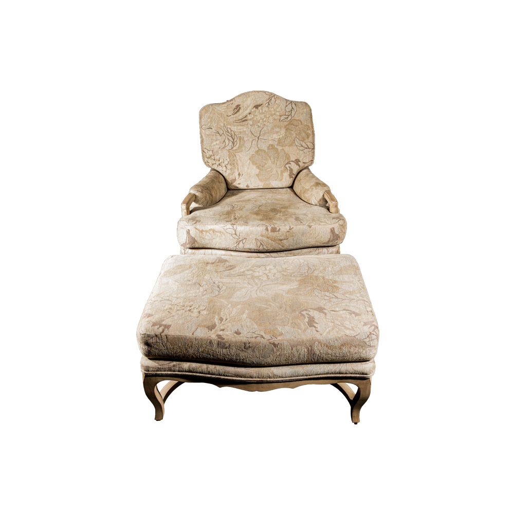 Cream Colored Bergere Chair