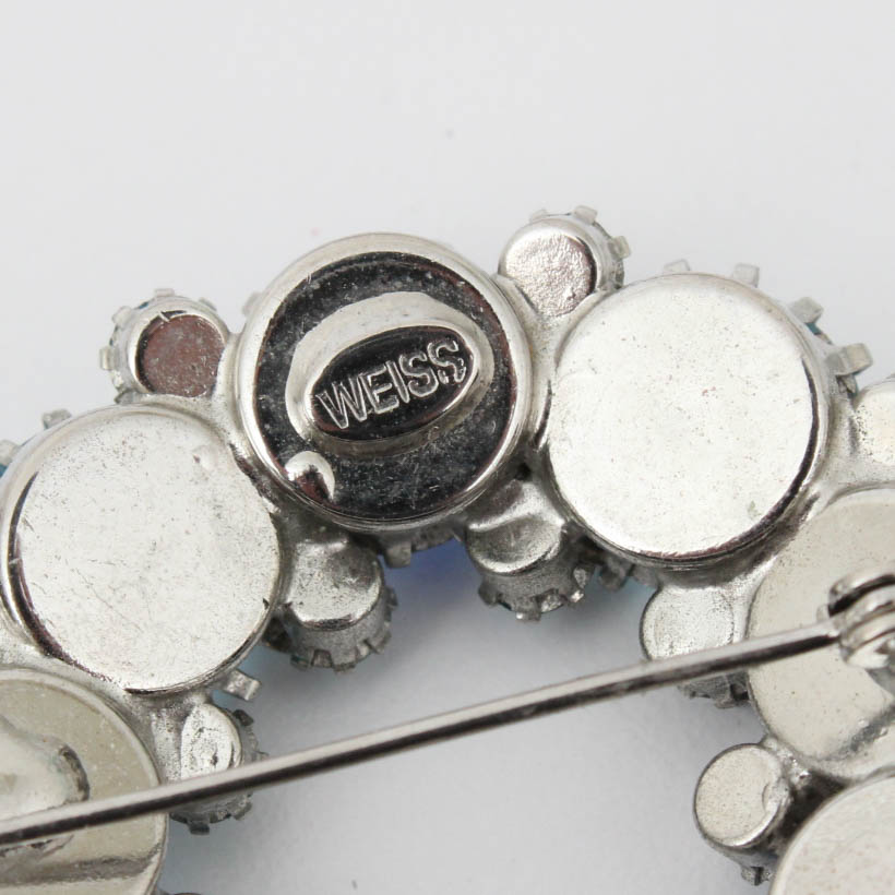 Sizable Collection of Vintage Rhinestone Brooches Featuring Weiss, Nolan Miller and More