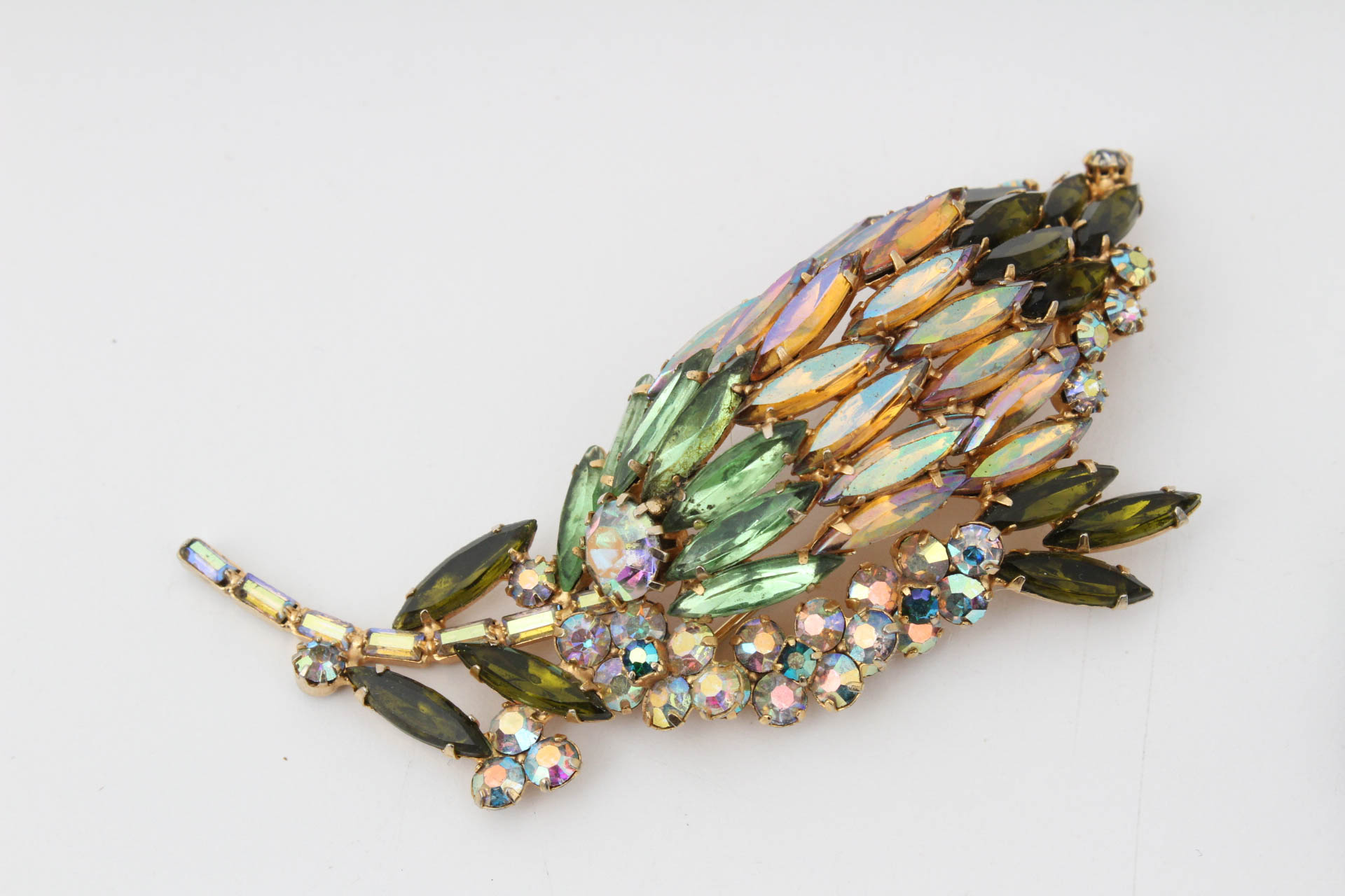 Sizable Collection of Vintage Rhinestone Brooches Featuring Weiss, Nolan Miller and More