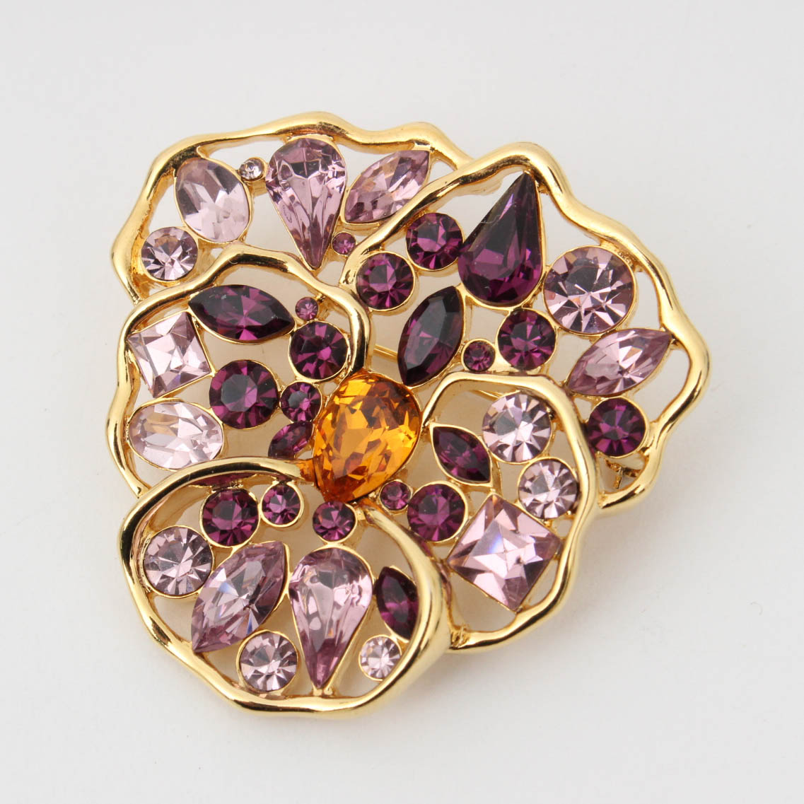 Sizable Collection of Vintage Rhinestone Brooches Featuring Weiss, Nolan Miller and More