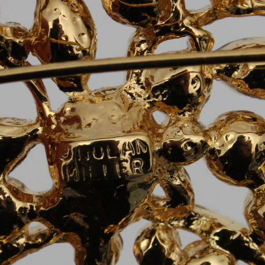 Sizable Collection of Vintage Rhinestone Brooches Featuring Weiss, Nolan Miller and More