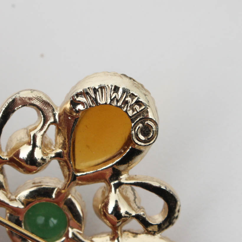 Sizable Collection of Vintage Rhinestone Brooches Featuring Weiss, Nolan Miller and More