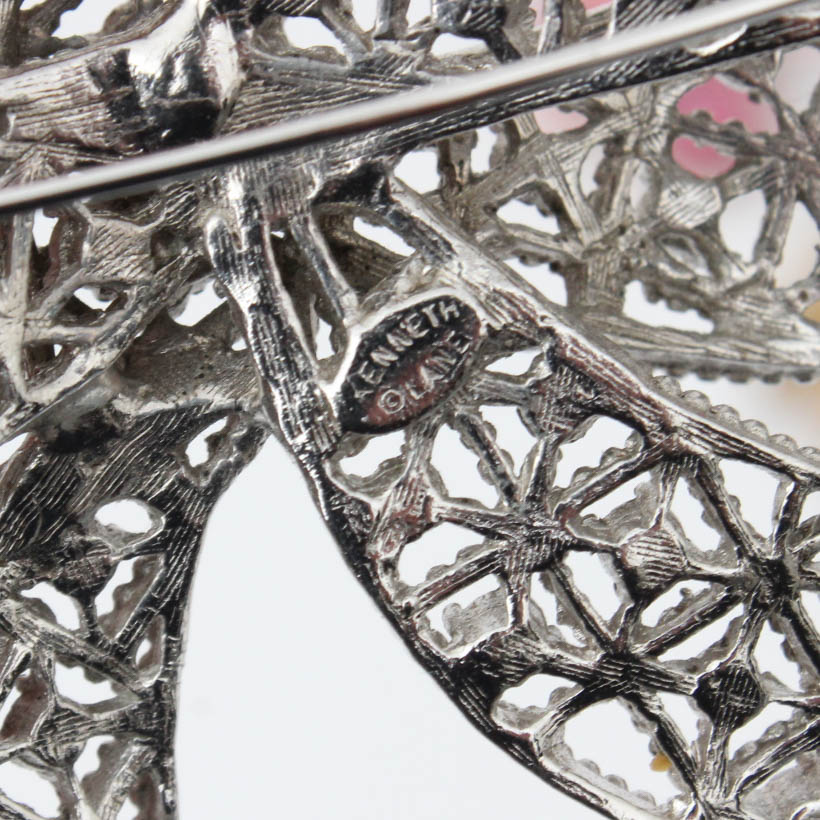 Sizable Collection of Vintage Rhinestone Brooches Featuring Weiss, Nolan Miller and More