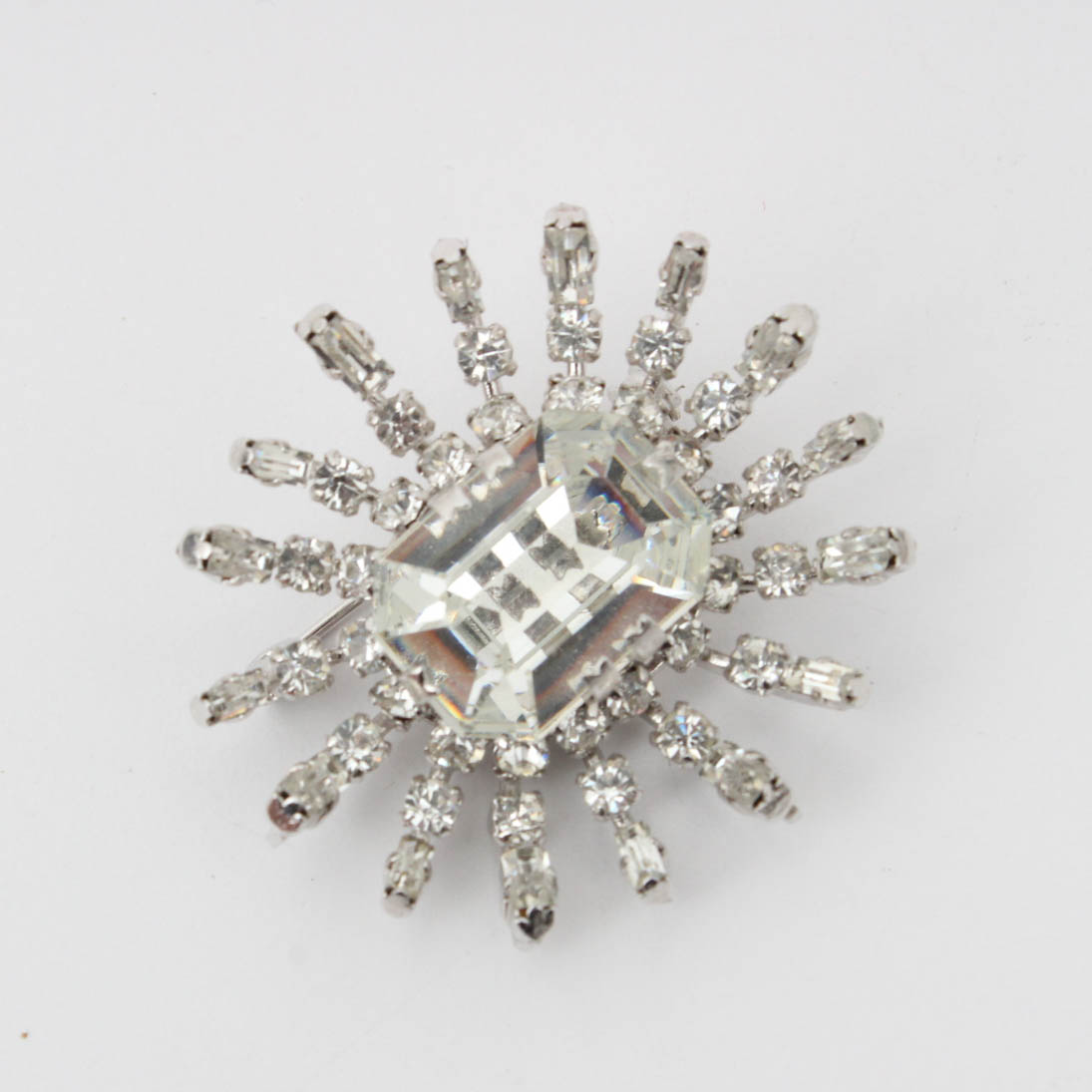 Sizable Collection of Vintage Rhinestone Brooches Featuring Weiss, Nolan Miller and More