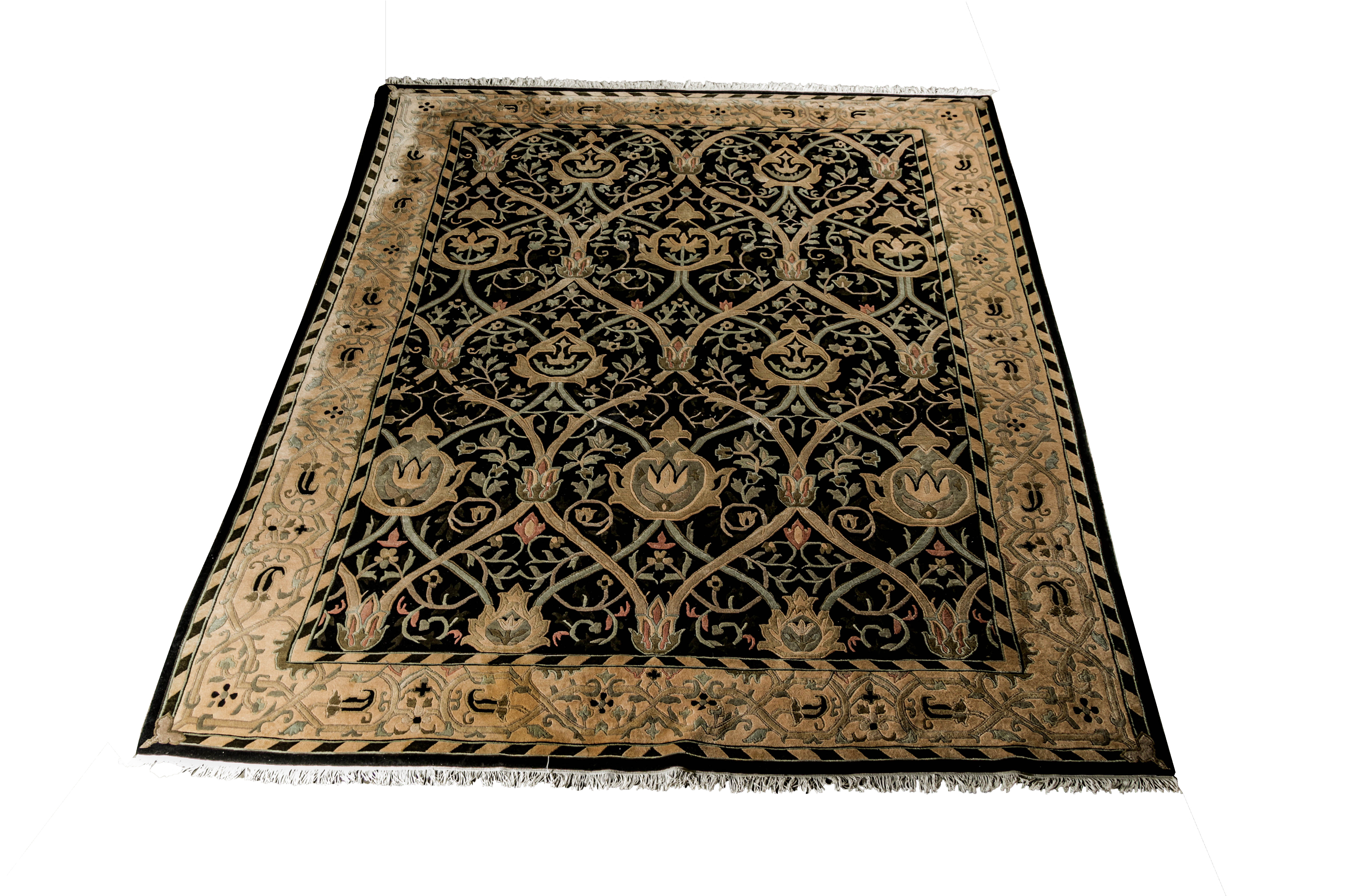 Woven and Carved Savonnerie-Style Area Rug