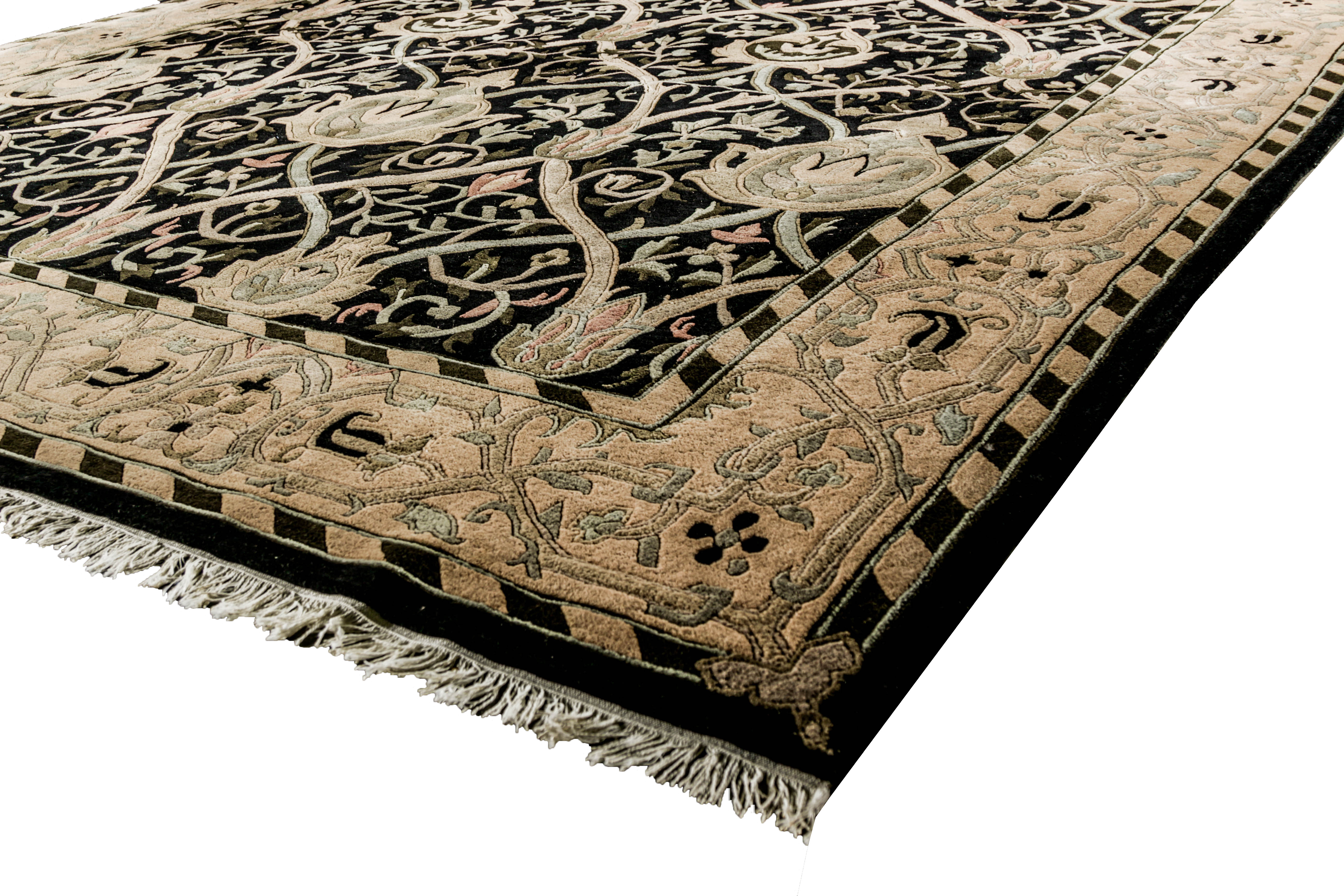 Woven and Carved Savonnerie-Style Area Rug