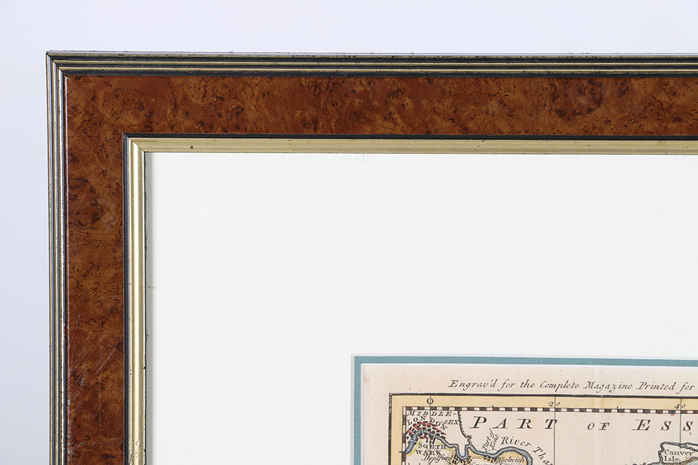 Hand-Colored Etching Map of Kent