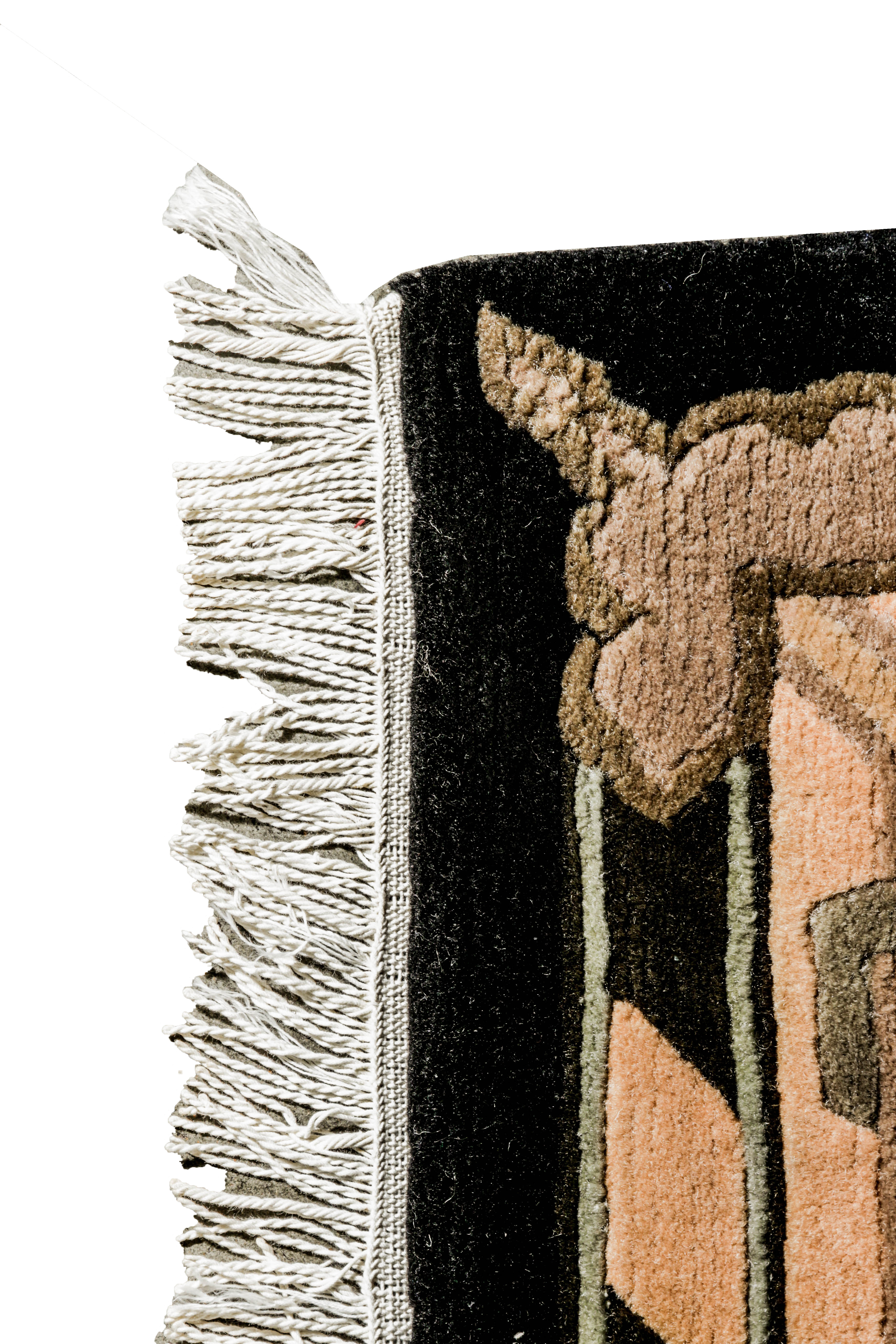 Woven and Carved Savonnerie-Style Area Rug