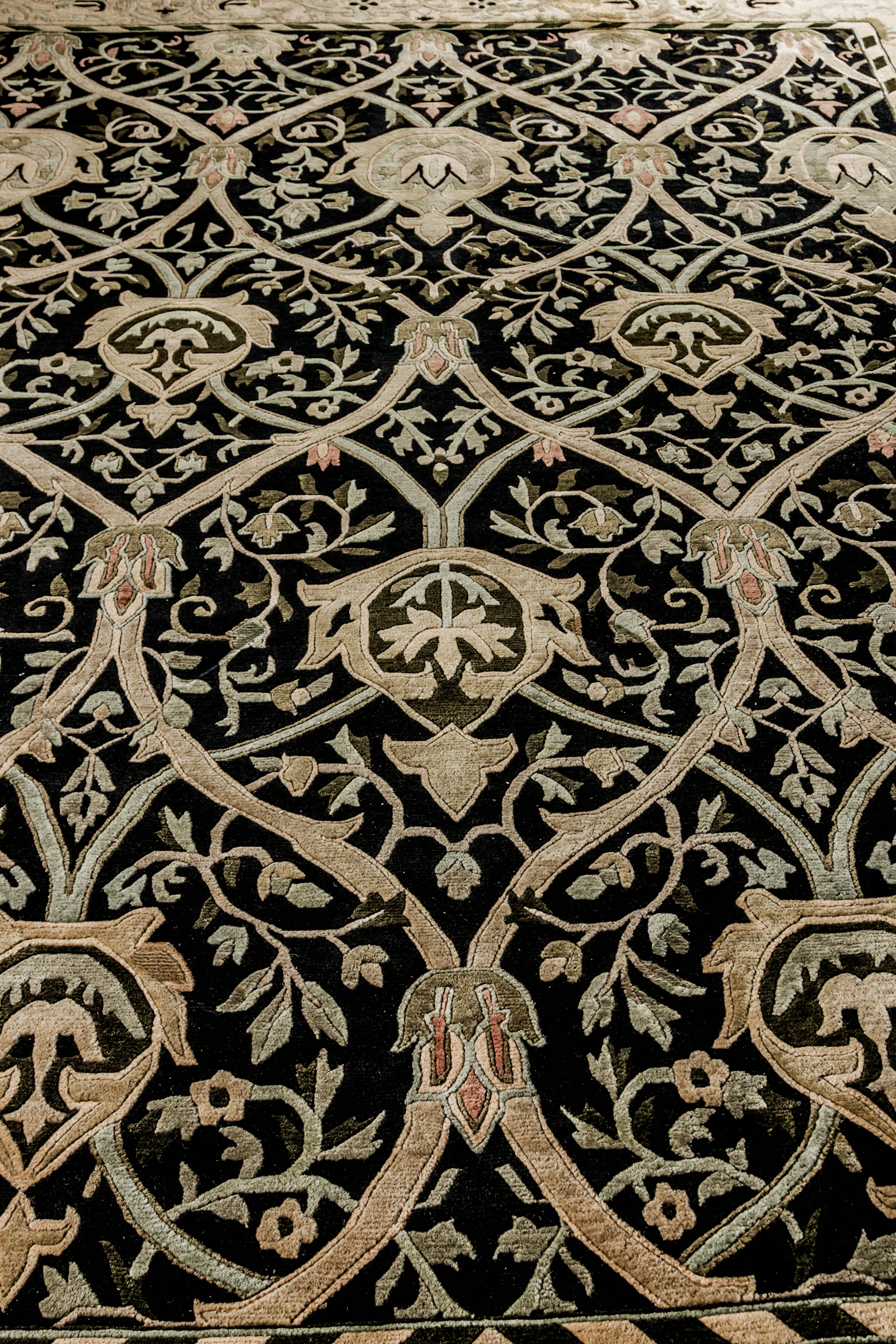 Woven and Carved Savonnerie-Style Area Rug