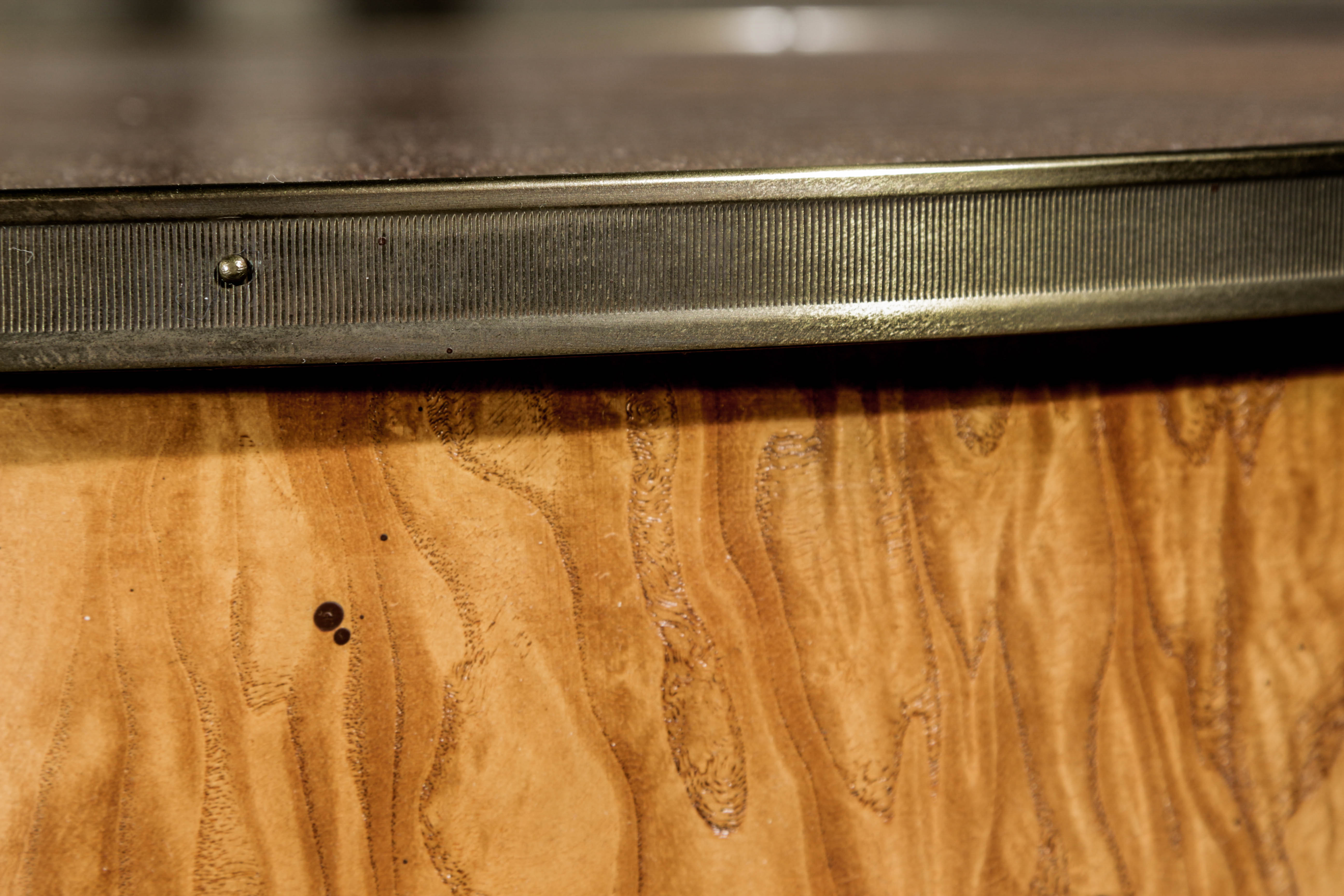 Round Accent Table With Mixed Veneers by Baker Furniture