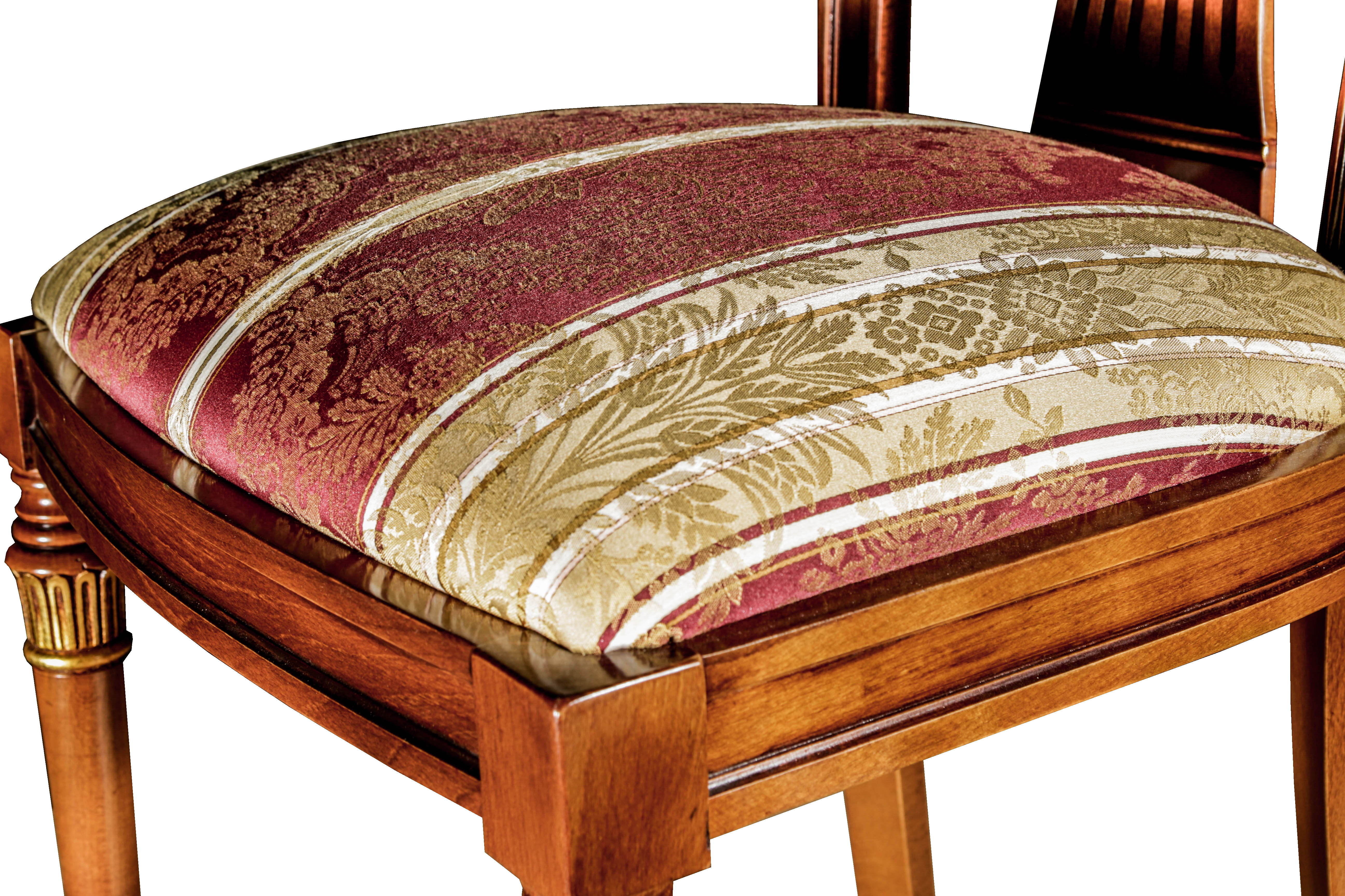 Mixed Wood Round Dining Table with Four Chairs