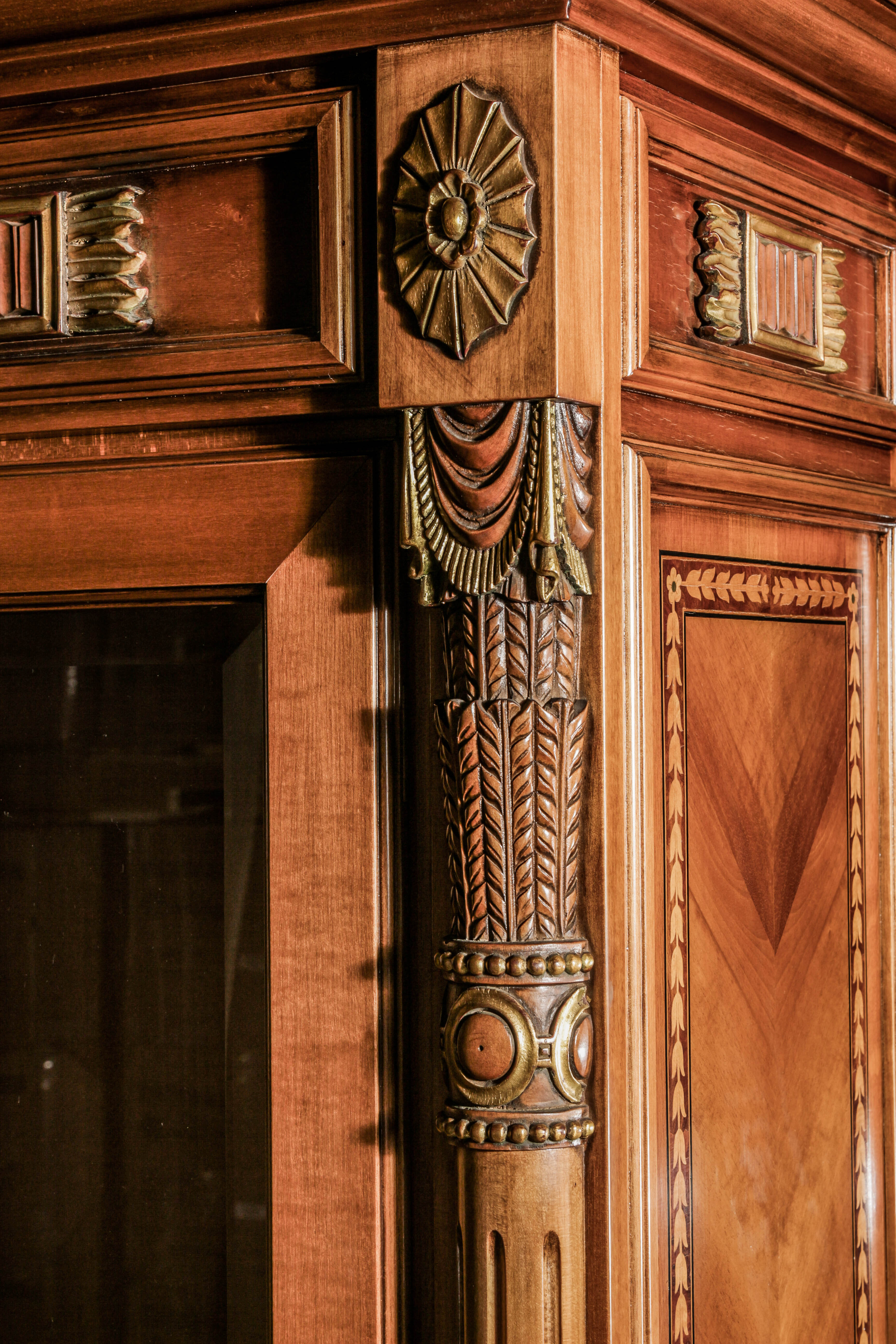 Neoclassical Revival Style Display Cabinet