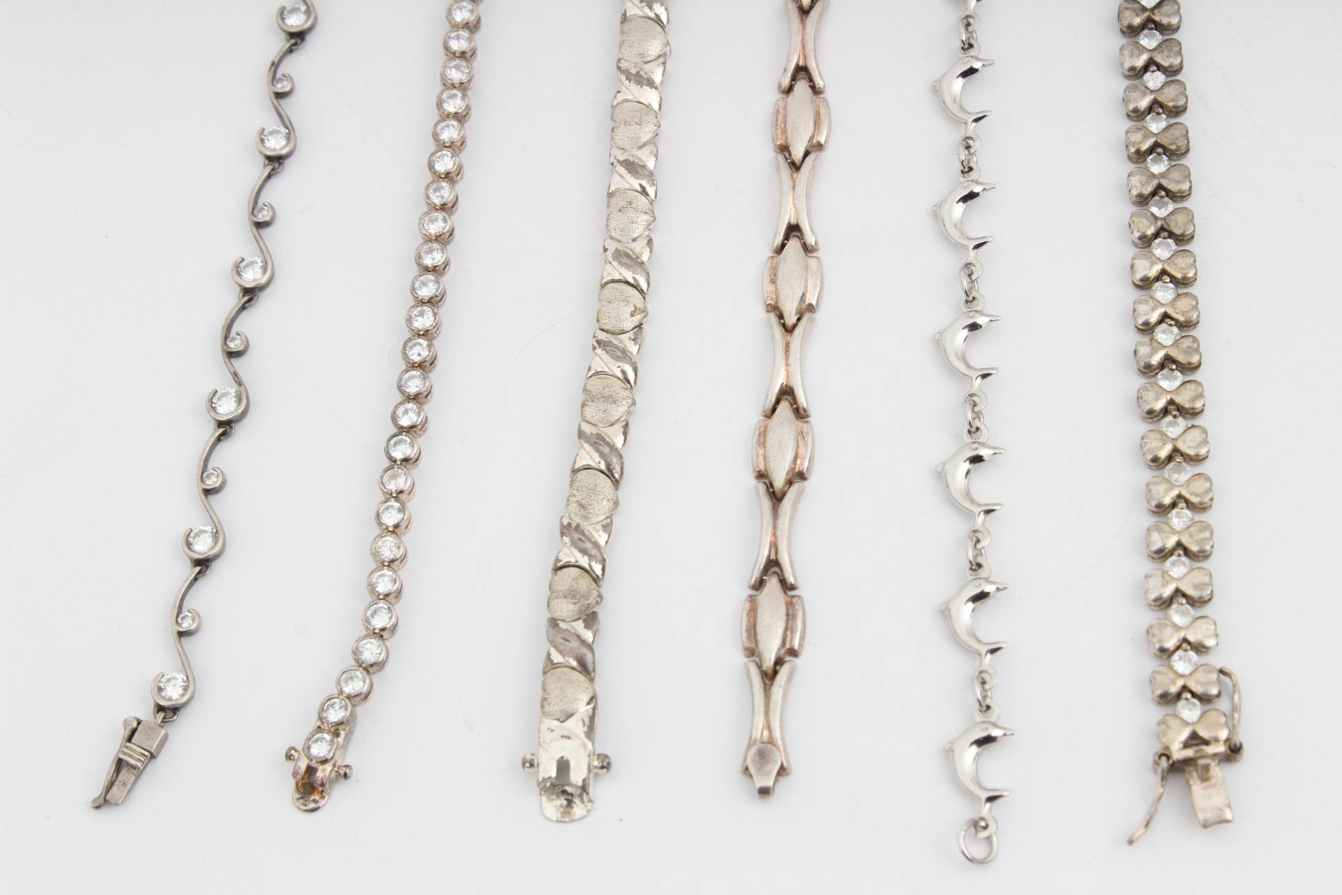 Assortment of Sterling Silver Bracelets