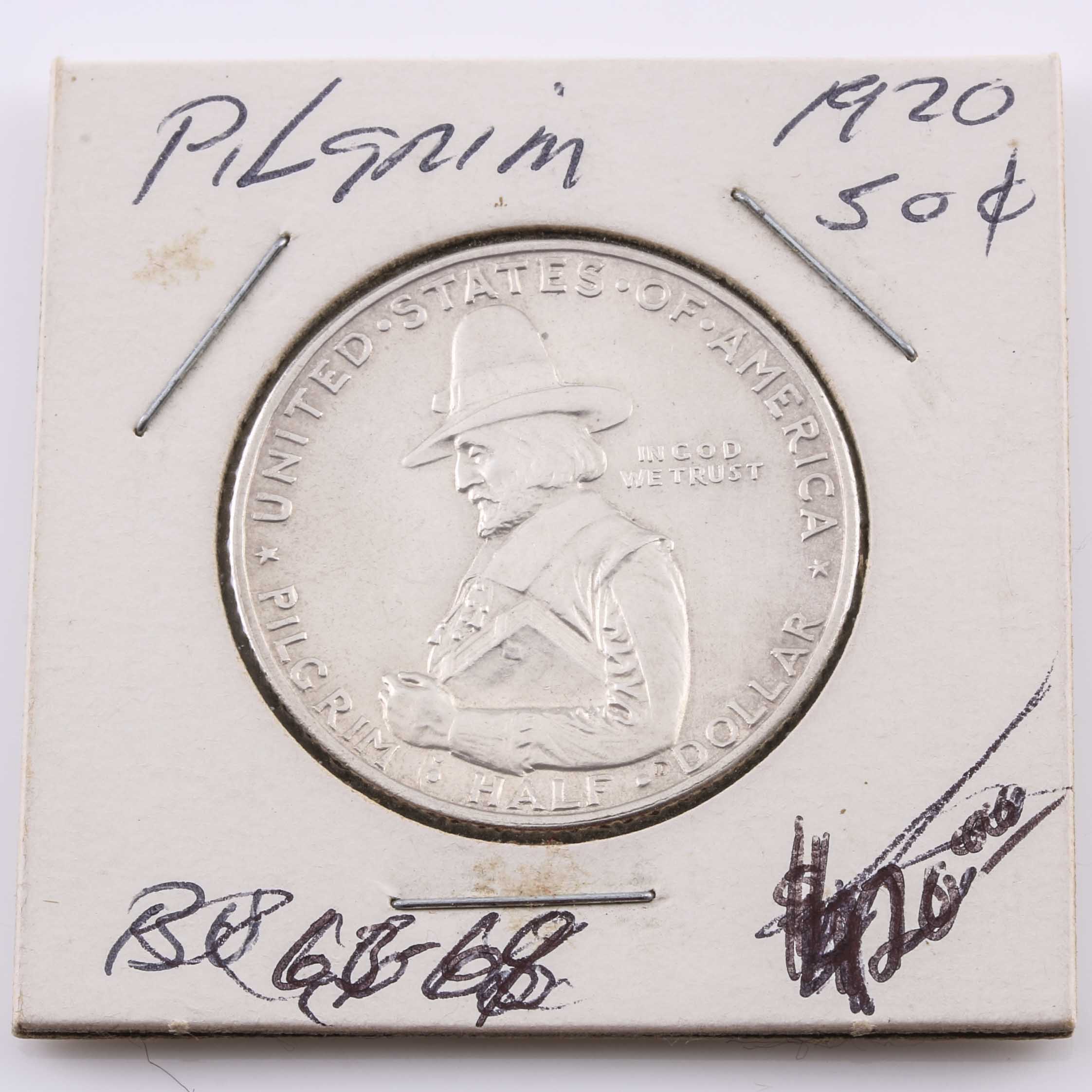 1920 Pilgrim Tercentenary Commemorative Silver Half Dollar