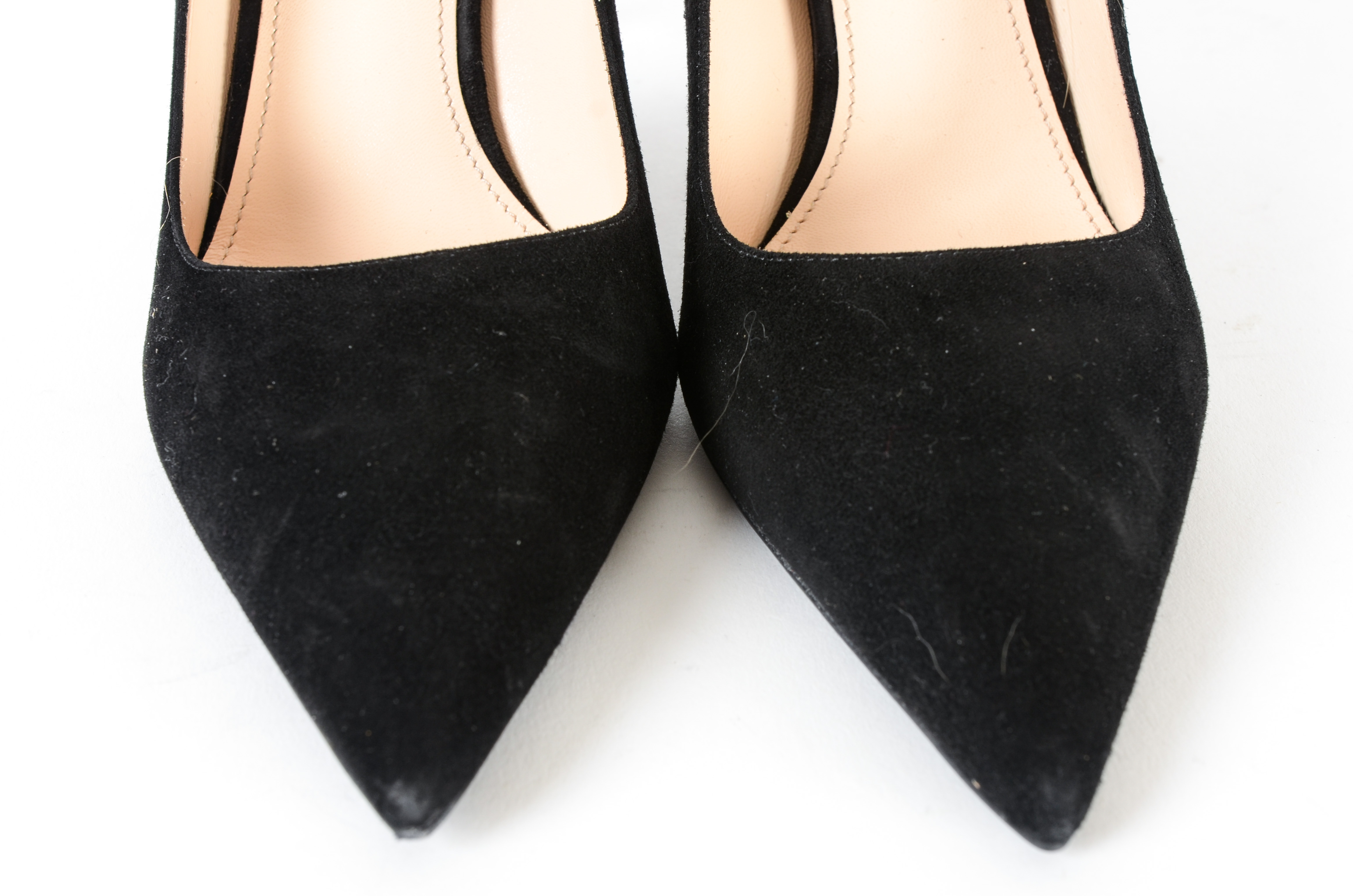 Prada Classic Black Suede Pumps