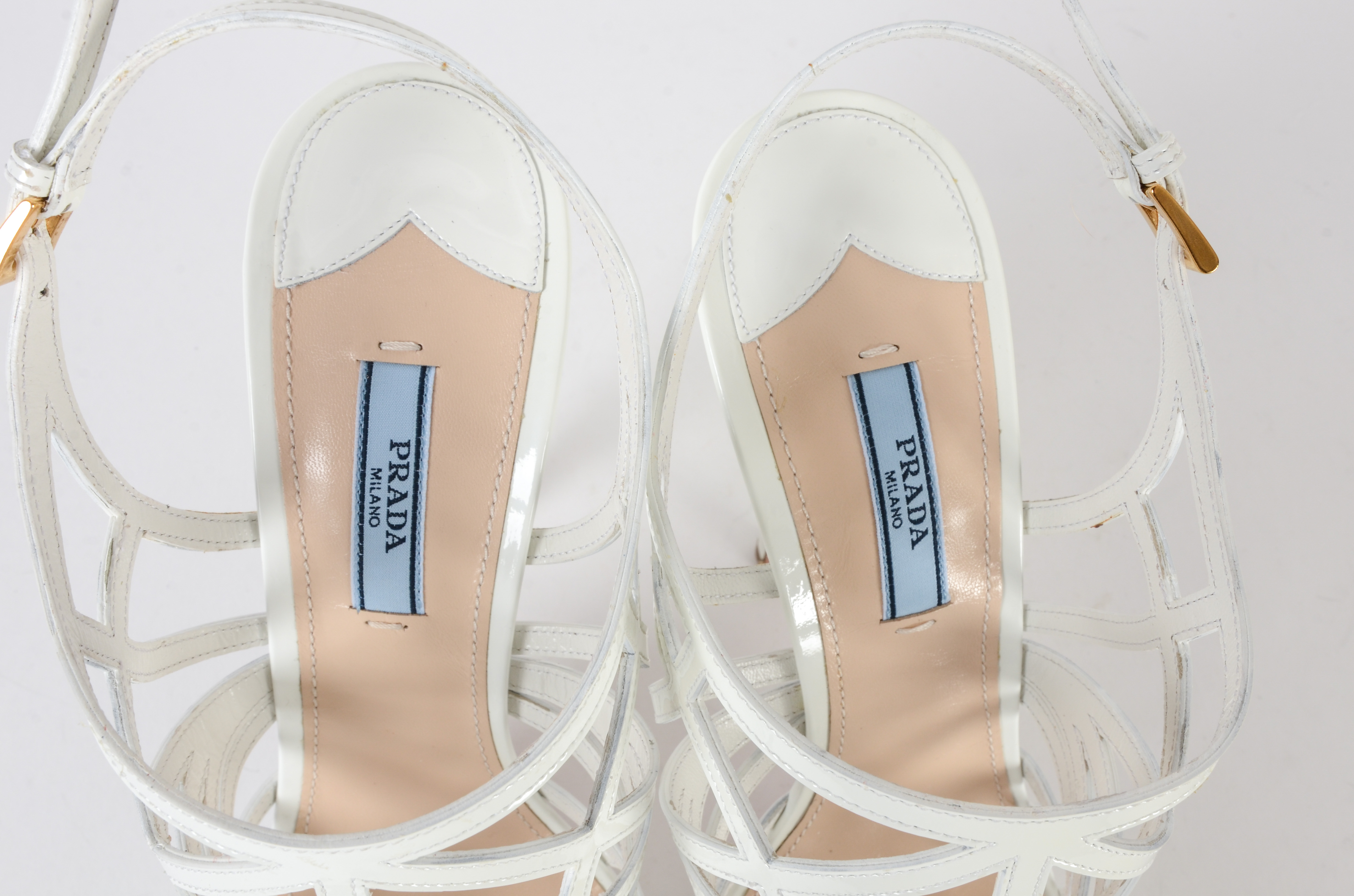 Prada Strappy Platform Heels