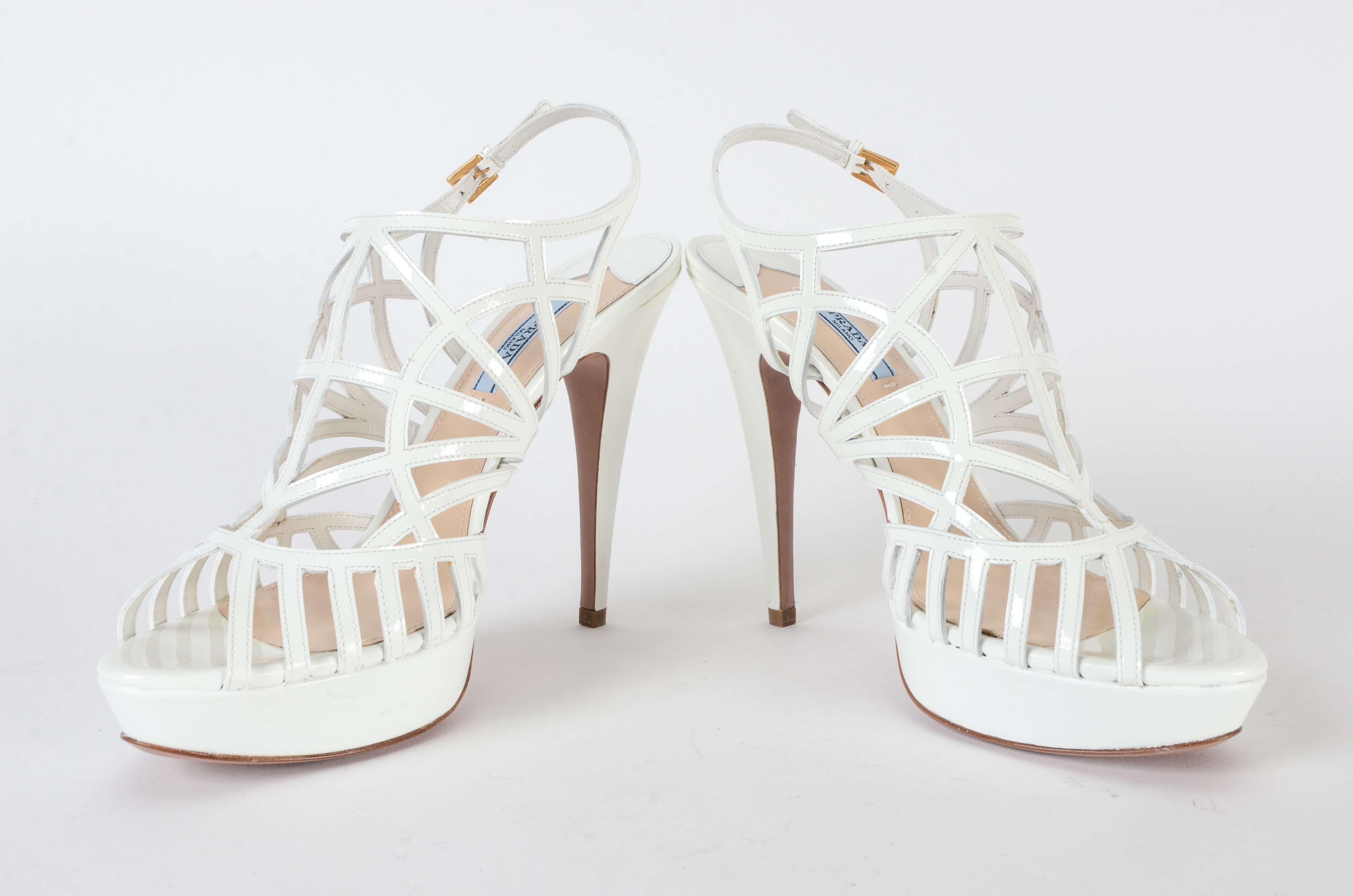 Prada Strappy Platform Heels