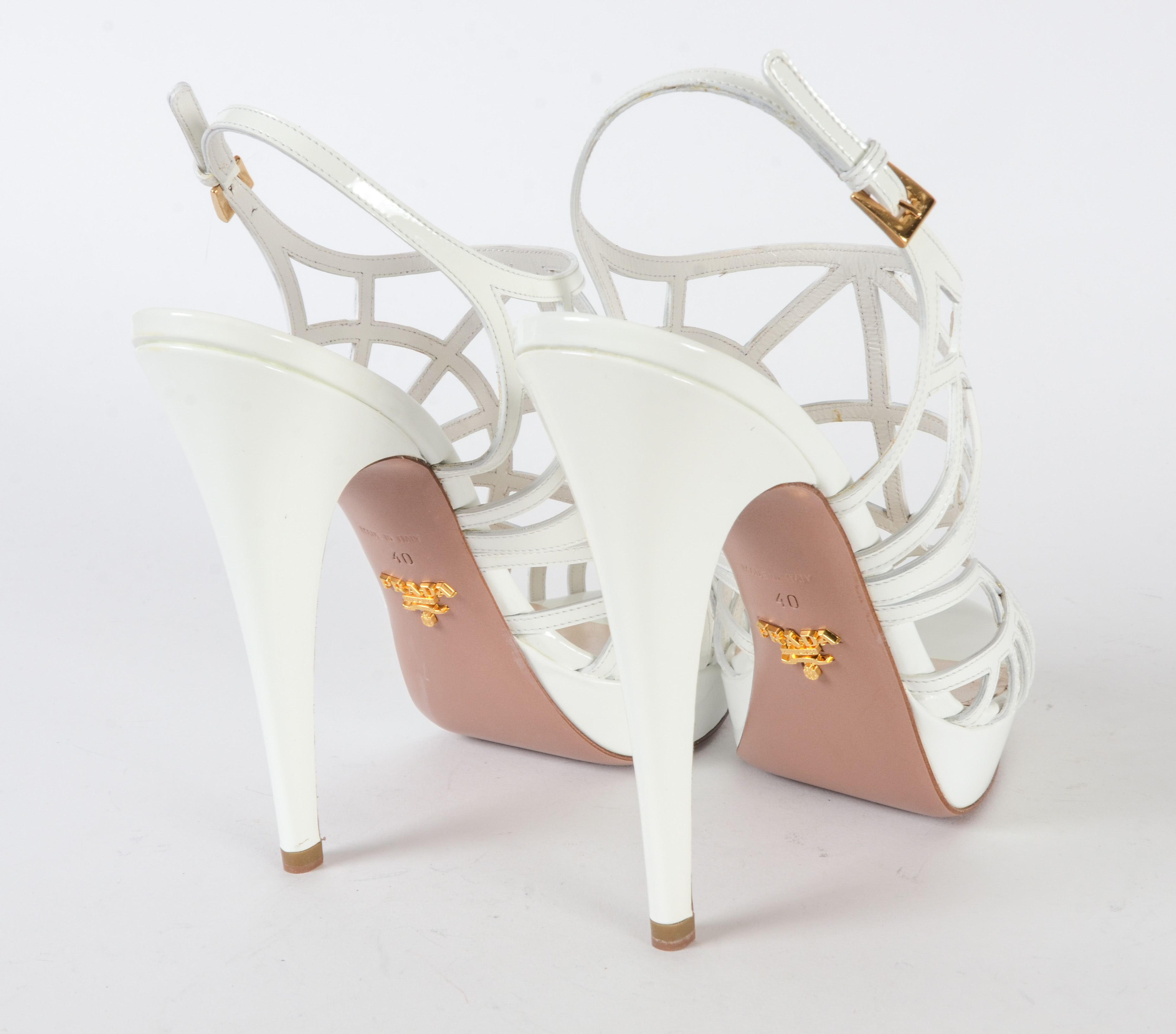 Prada Strappy Platform Heels
