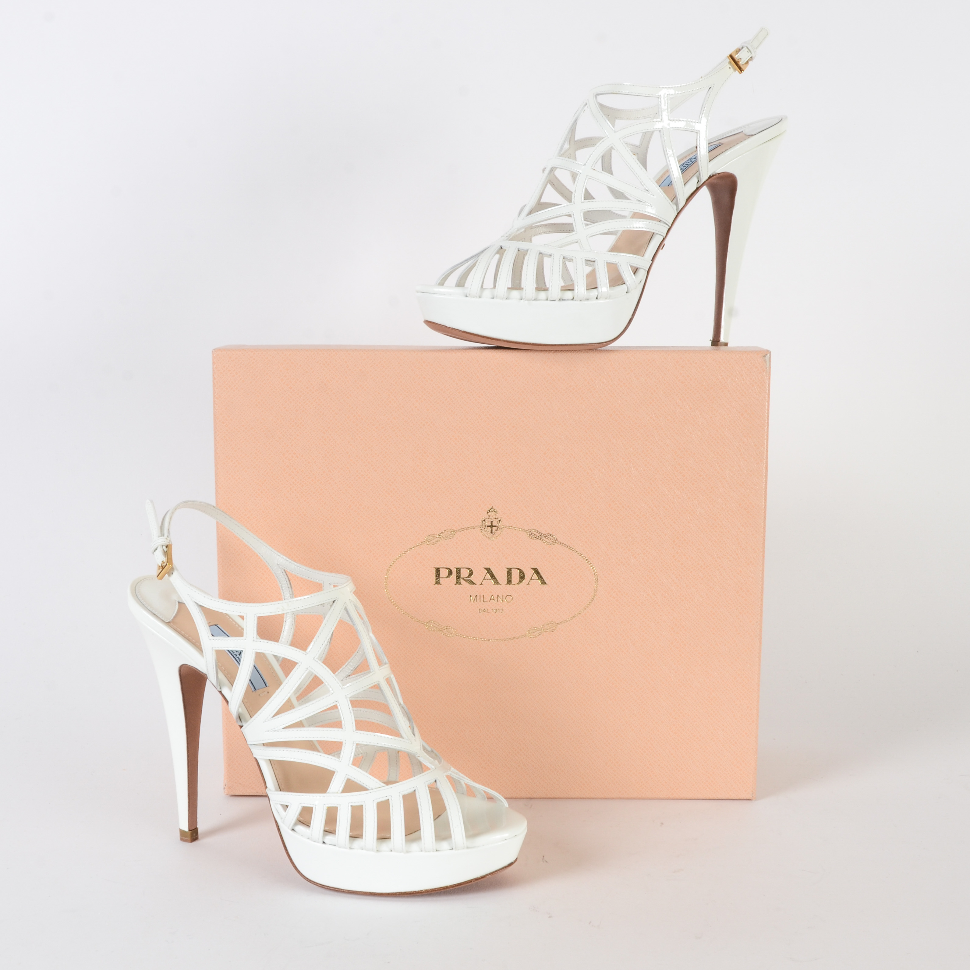 Prada Strappy Platform Heels