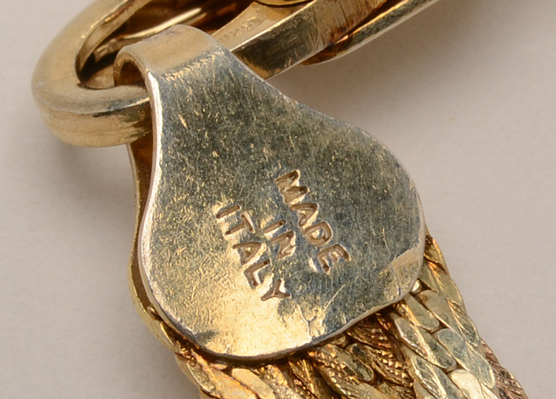 Milor Sterling Silver Tri-Tone Braided Bracelet and Necklace