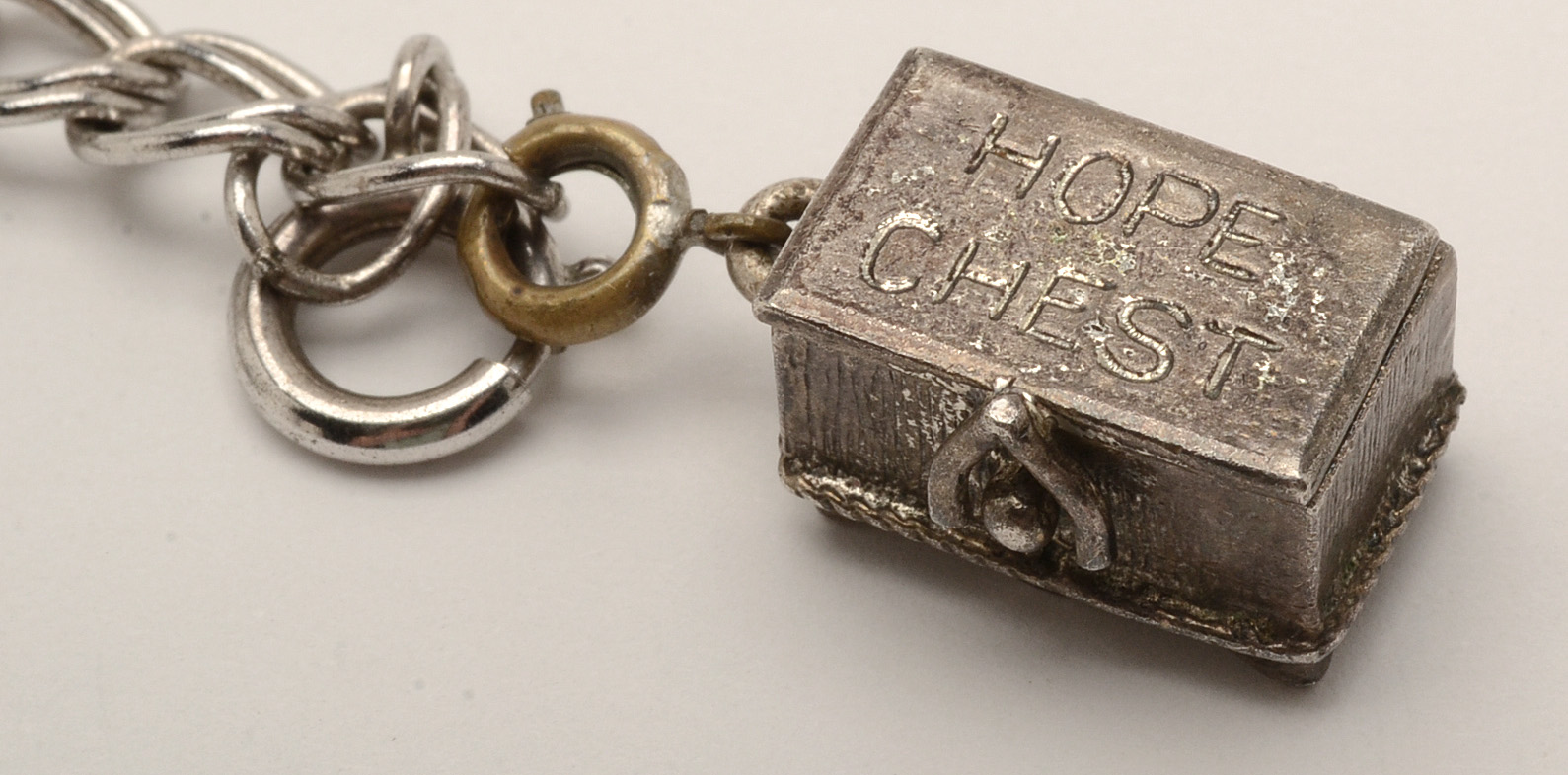 Vintage Sterling Silver Charm Bracelet with Two Danecraft Charms