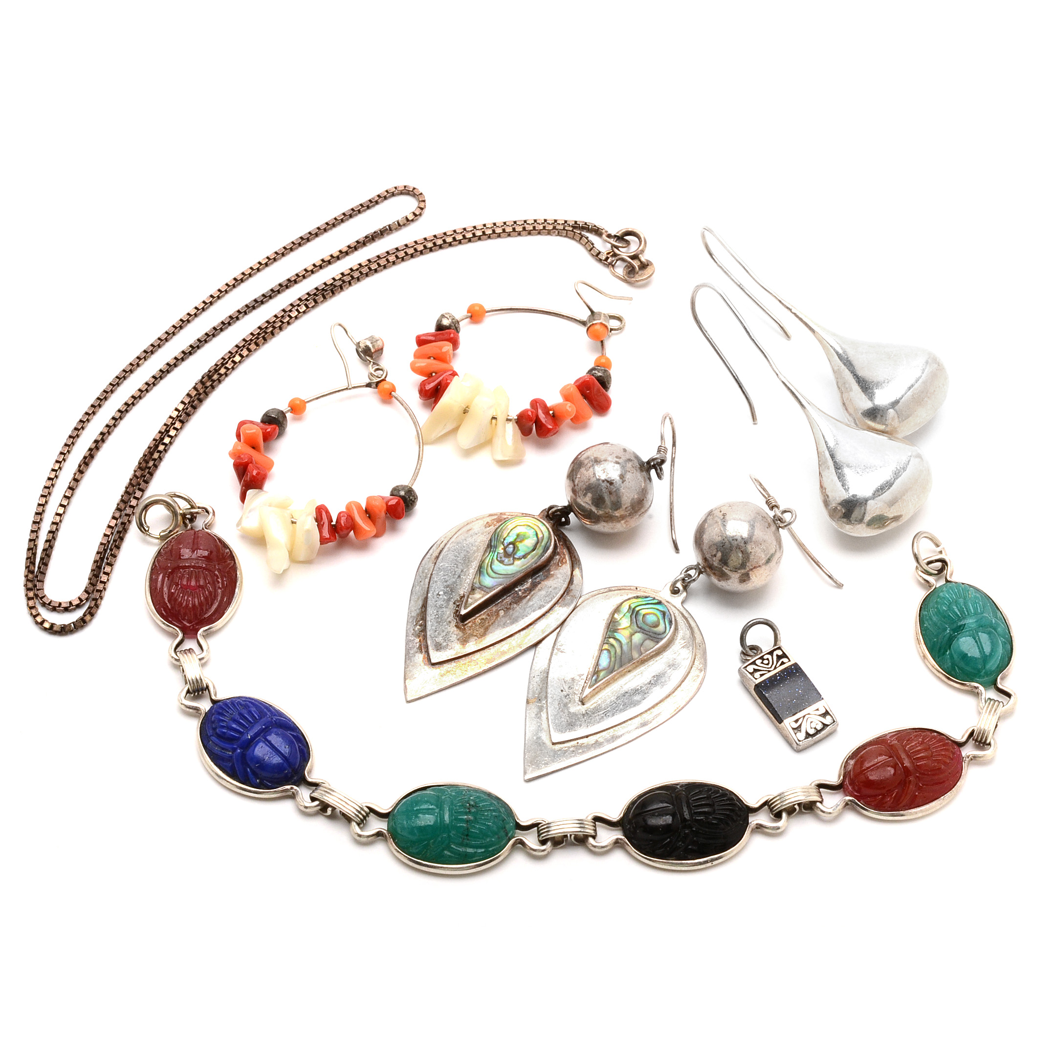 Group of Vintage Sterling and Gold Filled Jewelry