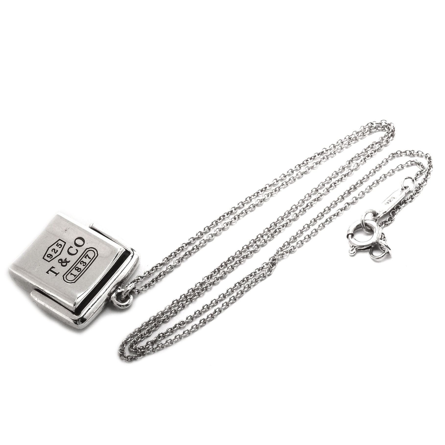 Tiffany & Co. Sterling Silver 1837 Pendant Necklace