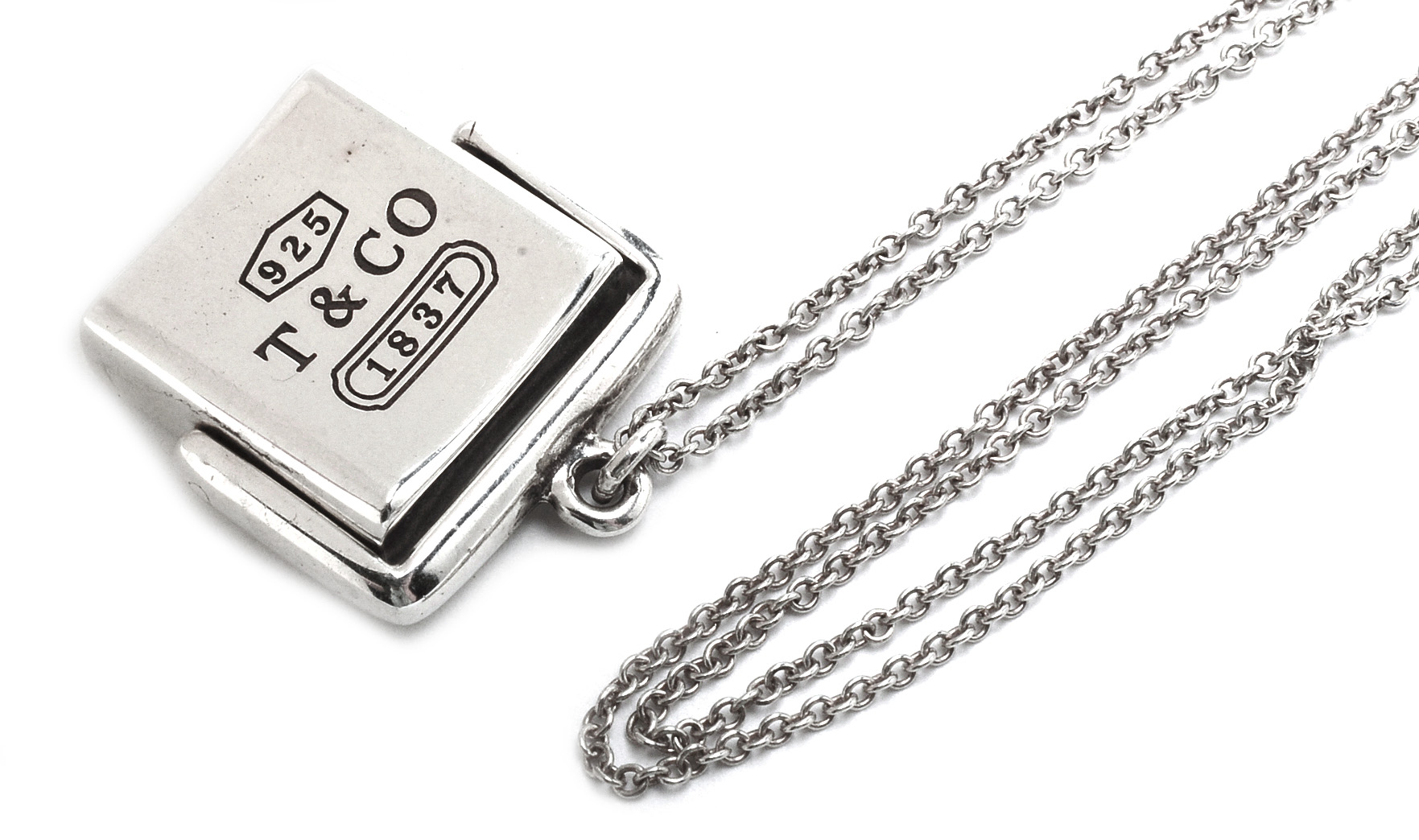 Tiffany & Co. Sterling Silver 1837 Pendant Necklace