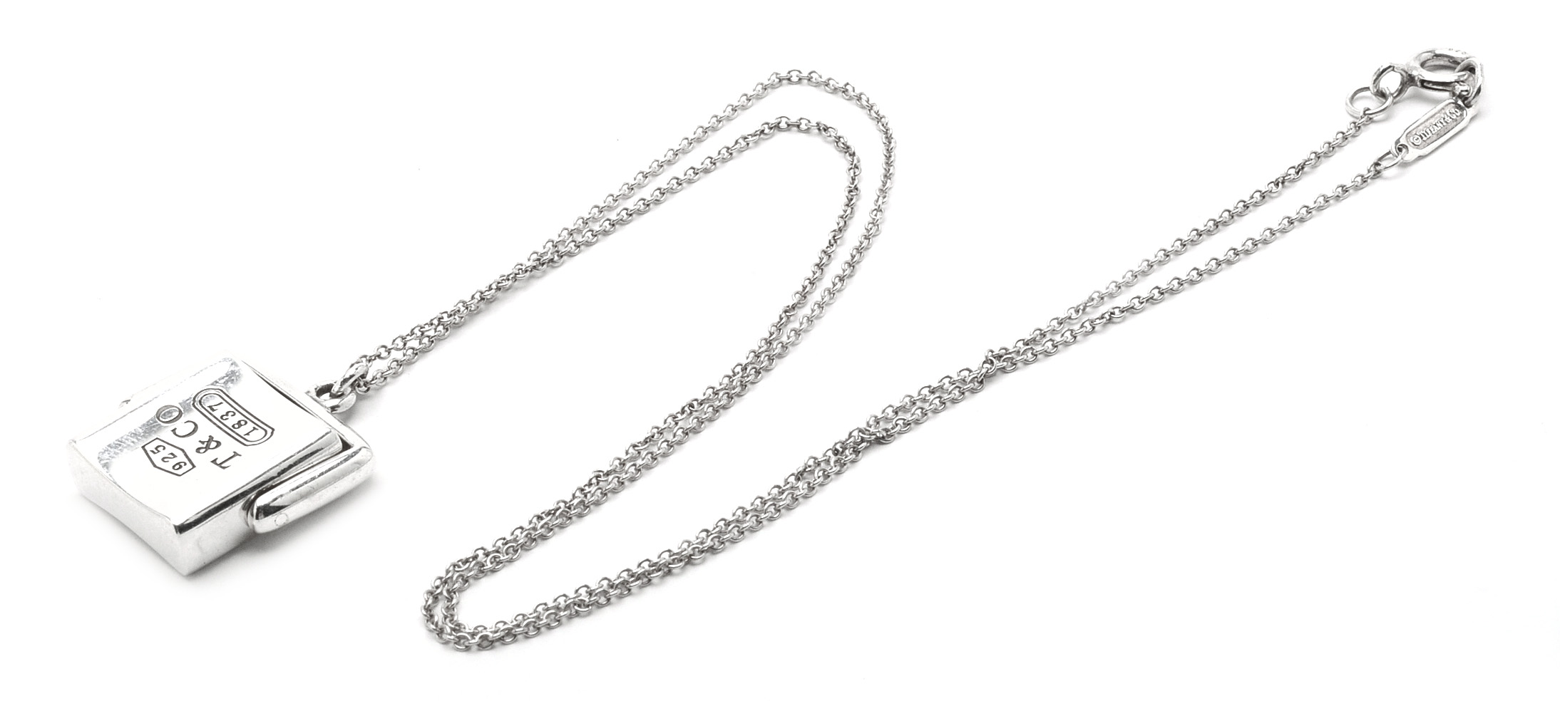Tiffany & Co. Sterling Silver 1837 Pendant Necklace