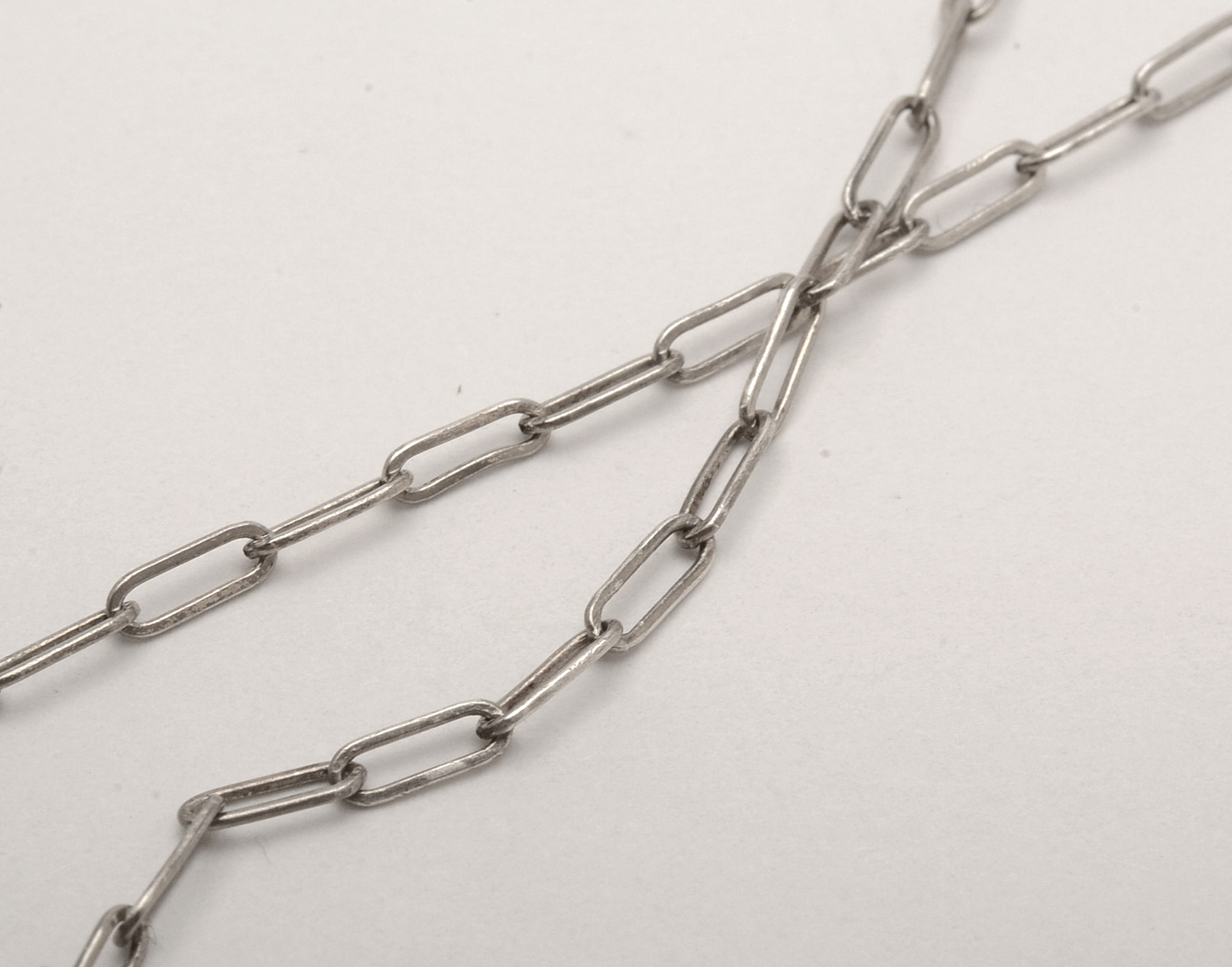 Early 20th Century Sterling Carnelian and Marcasite Link Necklace