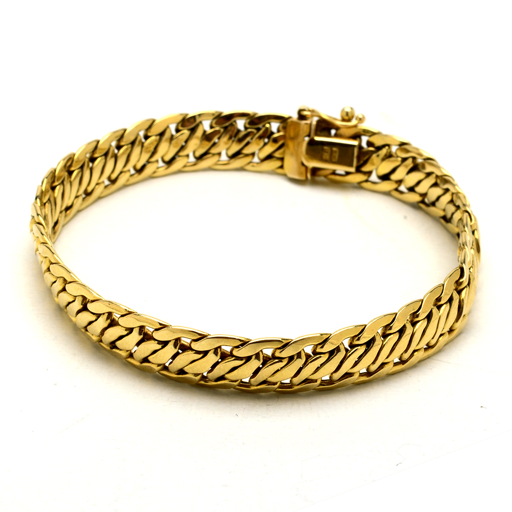 Italian 14K Yellow Gold Link Bracelet
