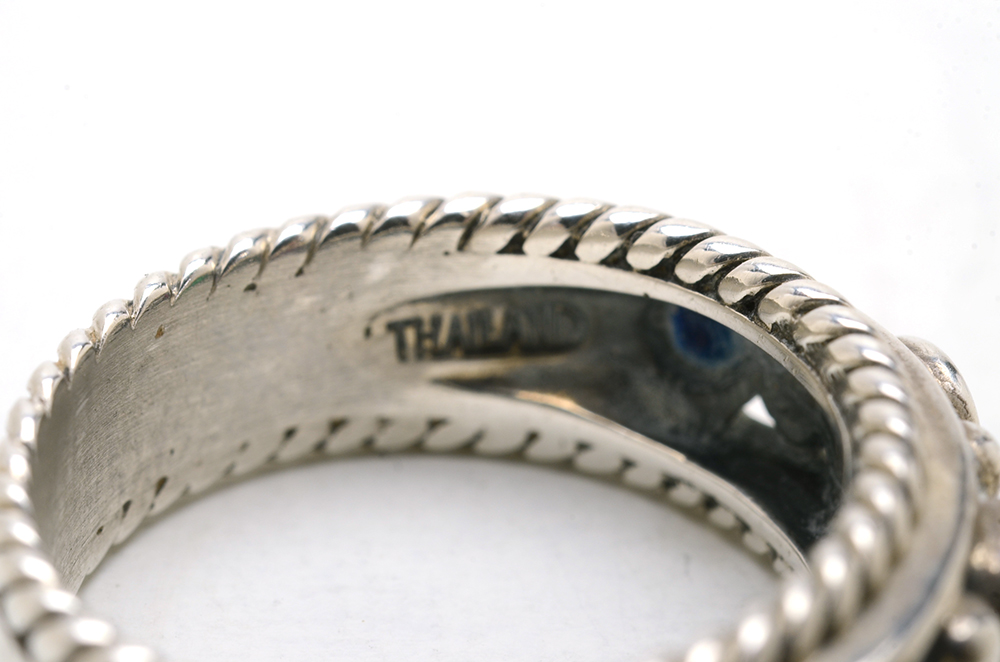 Carolyn Pollack Multi-Stone Inlaid Ring and Multi-Stone Ring