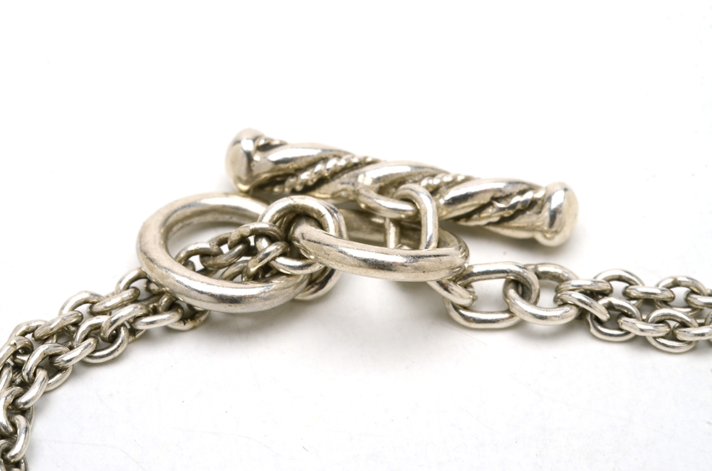 Lois Hill Indonesian Sterling Silver Double Strand Bracelet