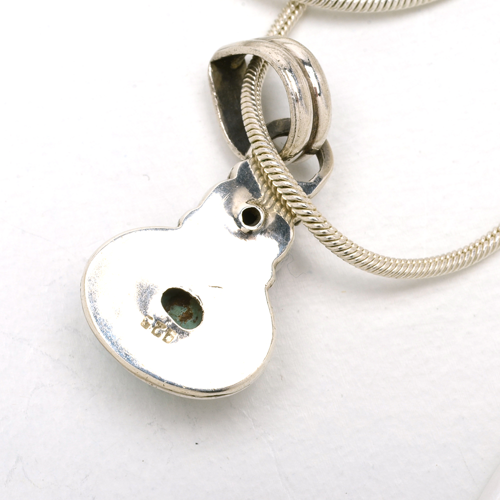 Sterling Multi-Stone Pendant Necklace and Israeli Sterling Ring