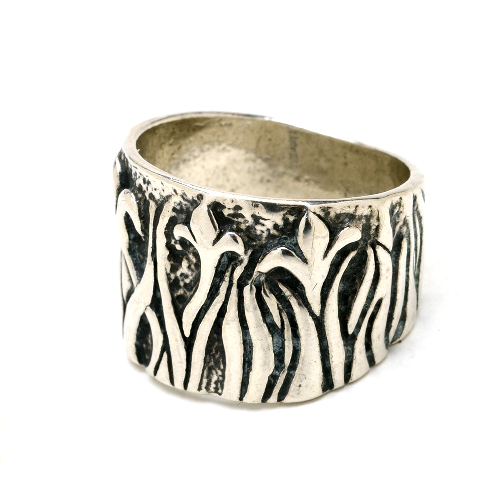 Sterling Multi-Stone Pendant Necklace and Israeli Sterling Ring