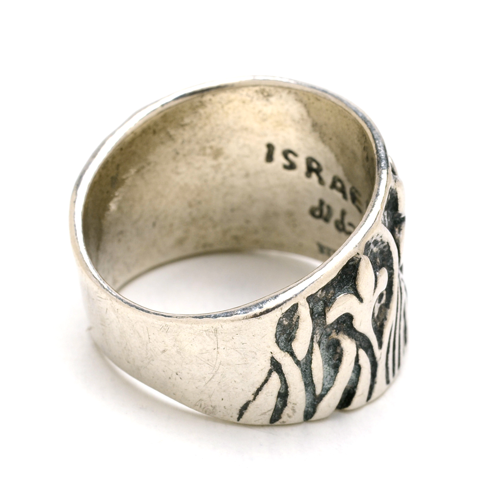 Sterling Multi-Stone Pendant Necklace and Israeli Sterling Ring