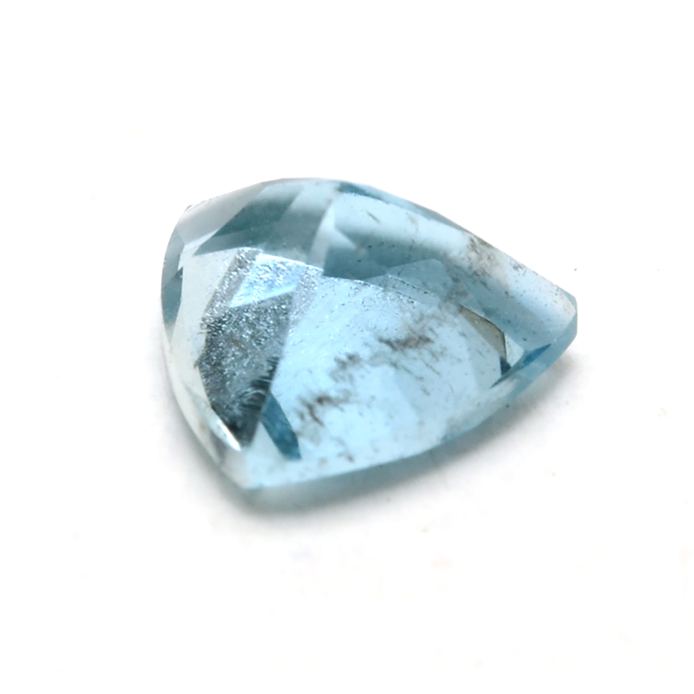 Loose 0.75 CT Trillion Cut Aquamarine Gemstone