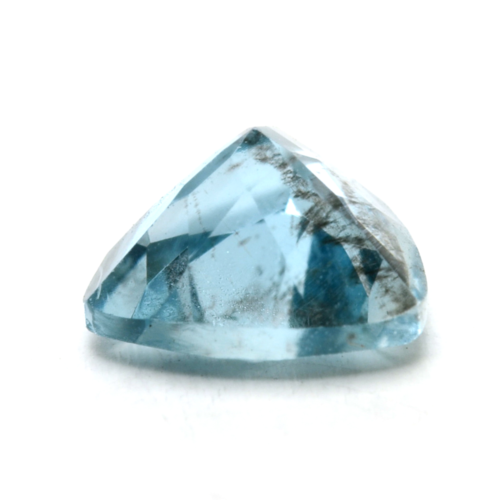 Loose 0.75 CT Trillion Cut Aquamarine Gemstone