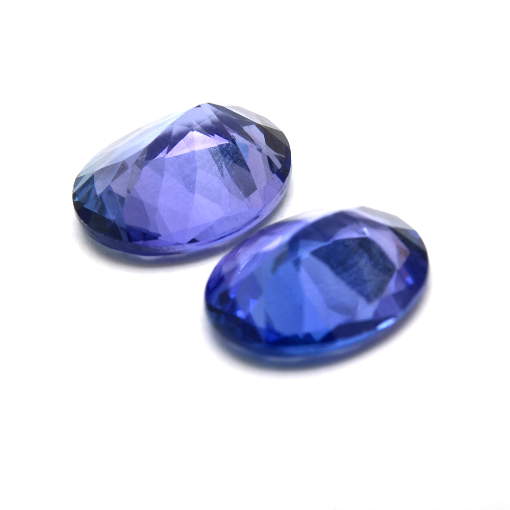 Two Loose 4.59 CTW Oval Faceted Cut Tanzanite Gemstones